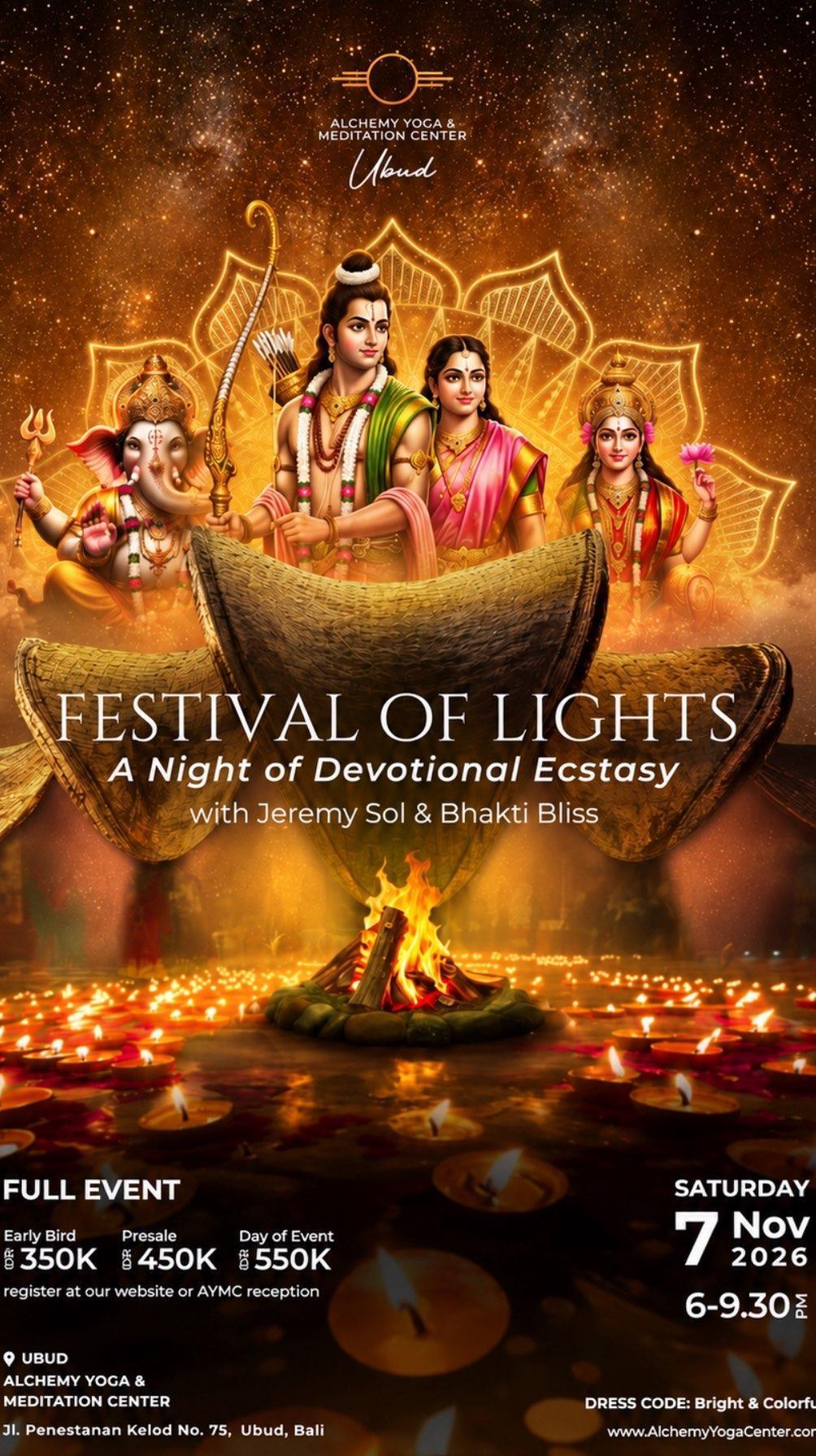Maha Diwali — Festival of Lights at Alchemy Ubud Maha Diwali — Festival of Lights at Alchemy Ubud