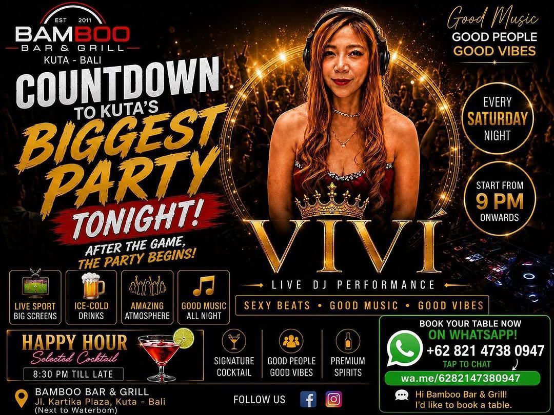 DJ Vive at Bamboo Kuta DJ Vive at Bamboo Kuta