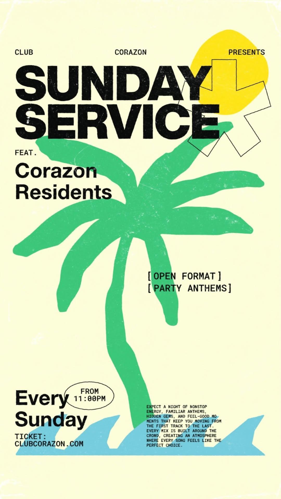Sunday Service at Club Corazon Bali Sunday Service at Club Corazon Bali