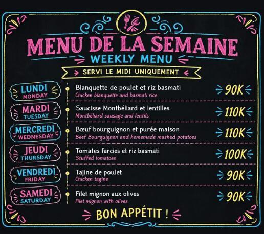 Menu of This Week at Tchin Tchin Umalas Menu of This Week at Tchin Tchin Umalas