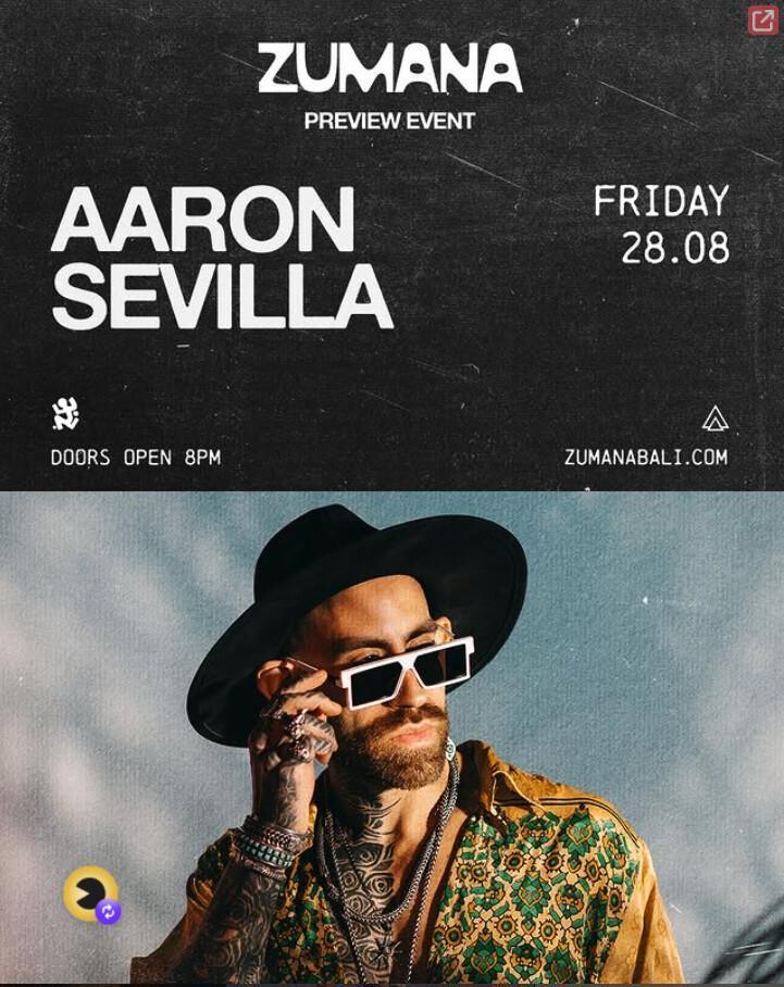DJ AAron Sevilla at Zumana Bali