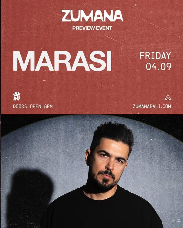 DJ Marasi at Zumana Bali