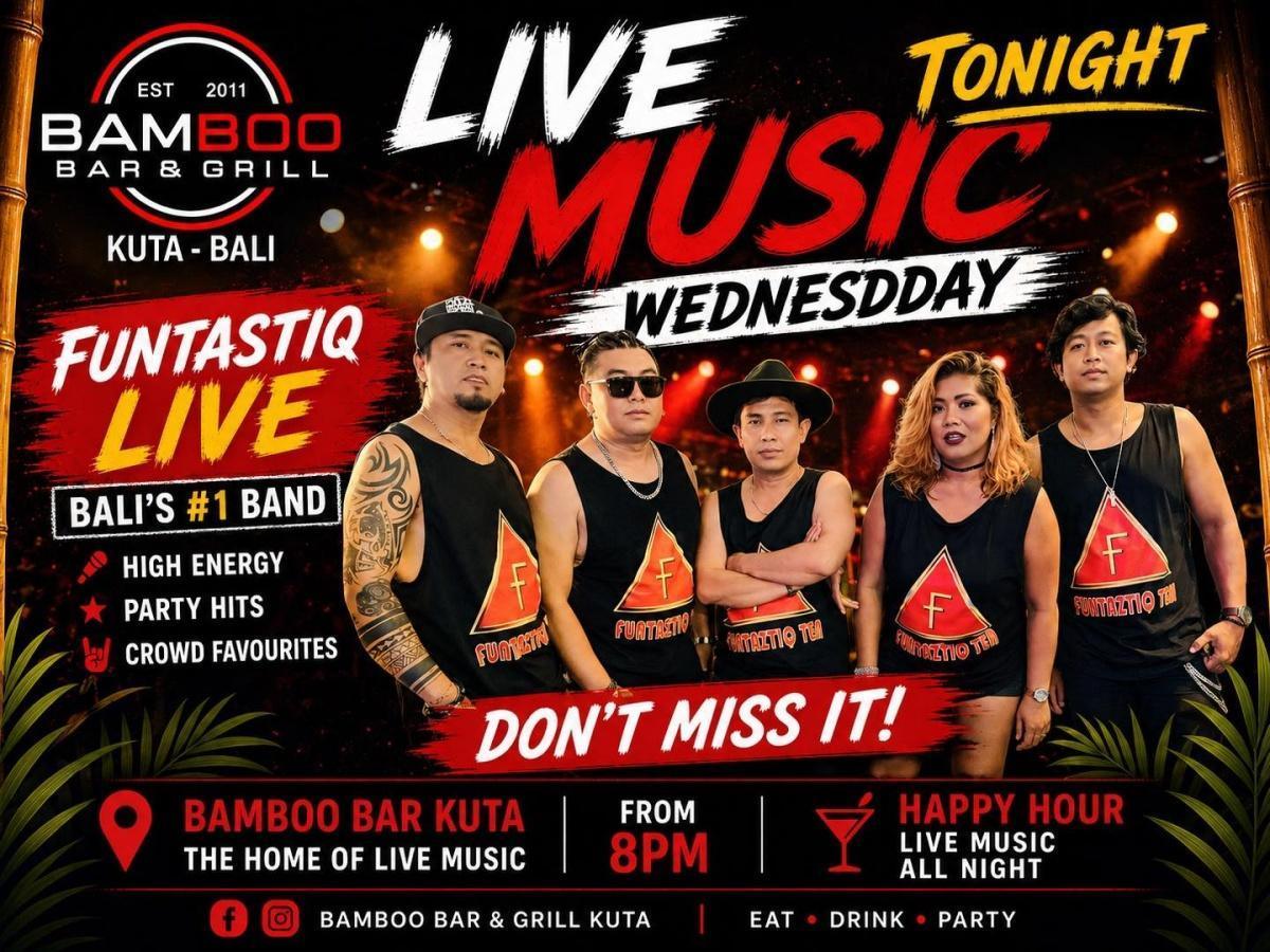 Funtastiq Live at Bamboo Bar & Grill Kuta Funtastiq Live at Bamboo Bar & Grill Kuta