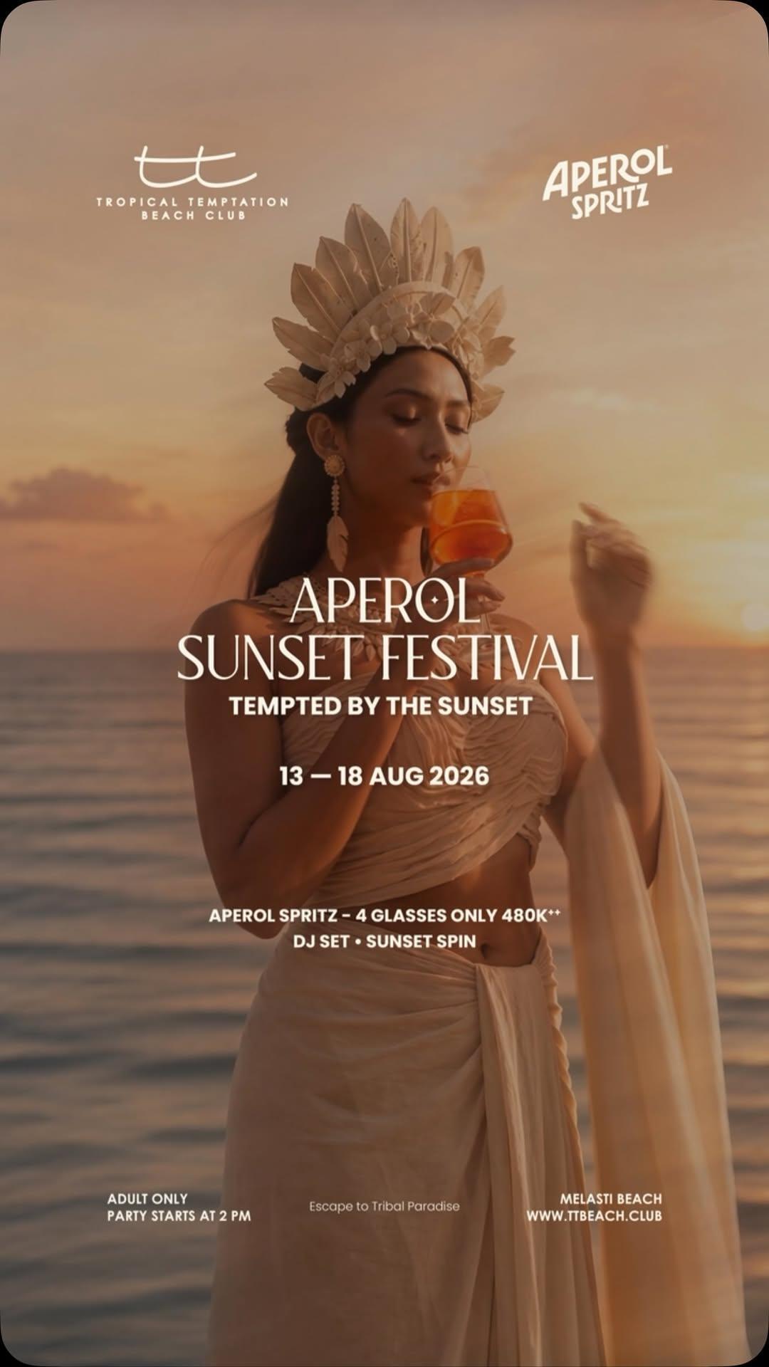 Aperol Sunset Festival at Tropical Temptation Beach Club Aperol Sunset Festival at Tropical Temptation Beach Club