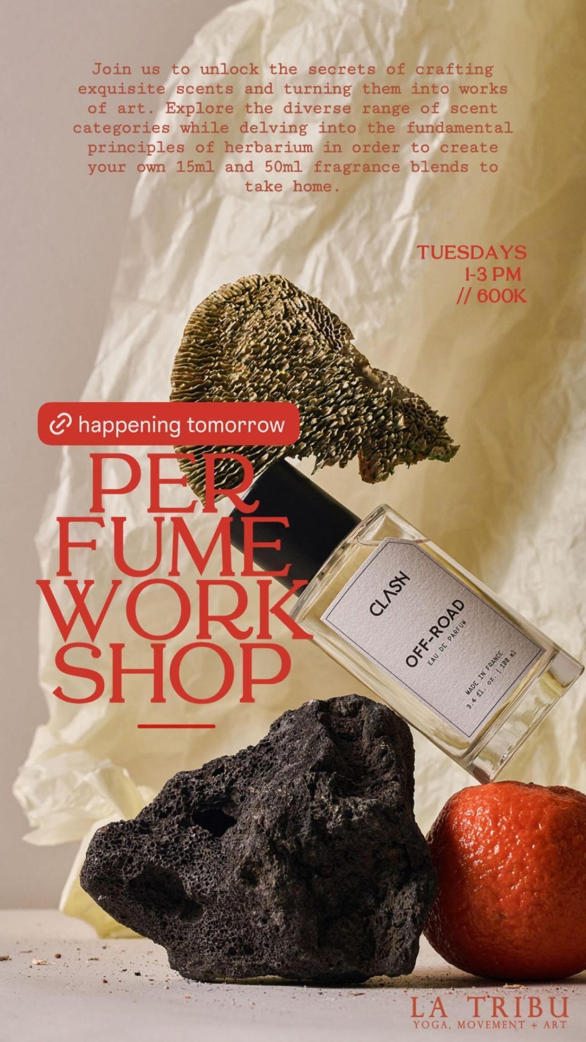 Perfume Making Workshop at La Tribu Bali Perfume Making Workshop at La Tribu Bali