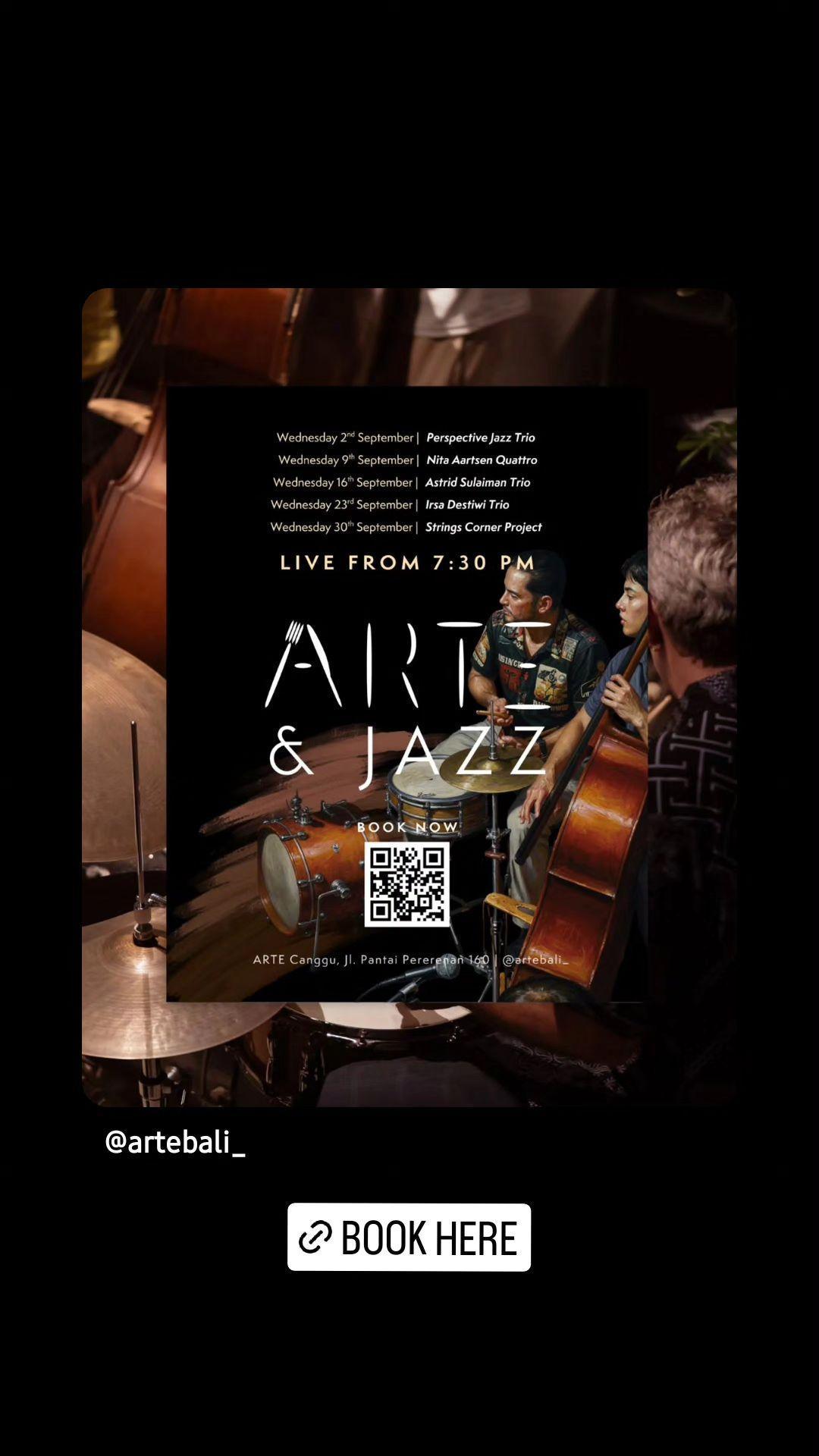 This Month at ARTE Canggu: ARTE & JAZZ This Month at ARTE Canggu: ARTE & JAZZ