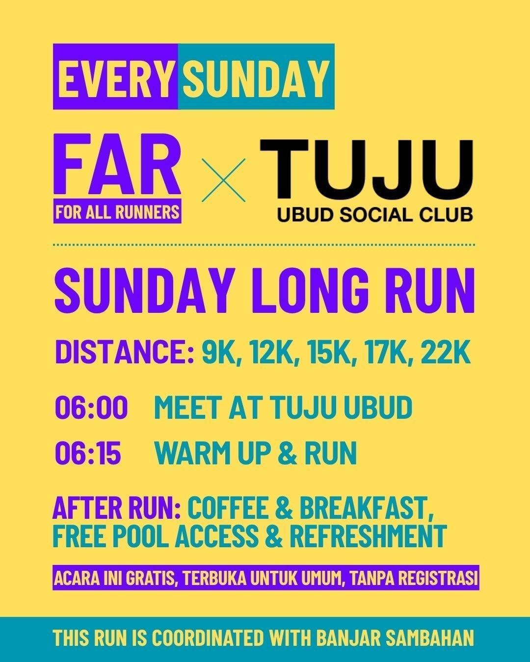 Sunday Long Run with FAR Ubud Run Club x Tuju Ubud Social Club at Tuju Ubud Sunday Long Run with FAR Ubud Run Club x Tuju Ubud Social Club at Tuju Ubud