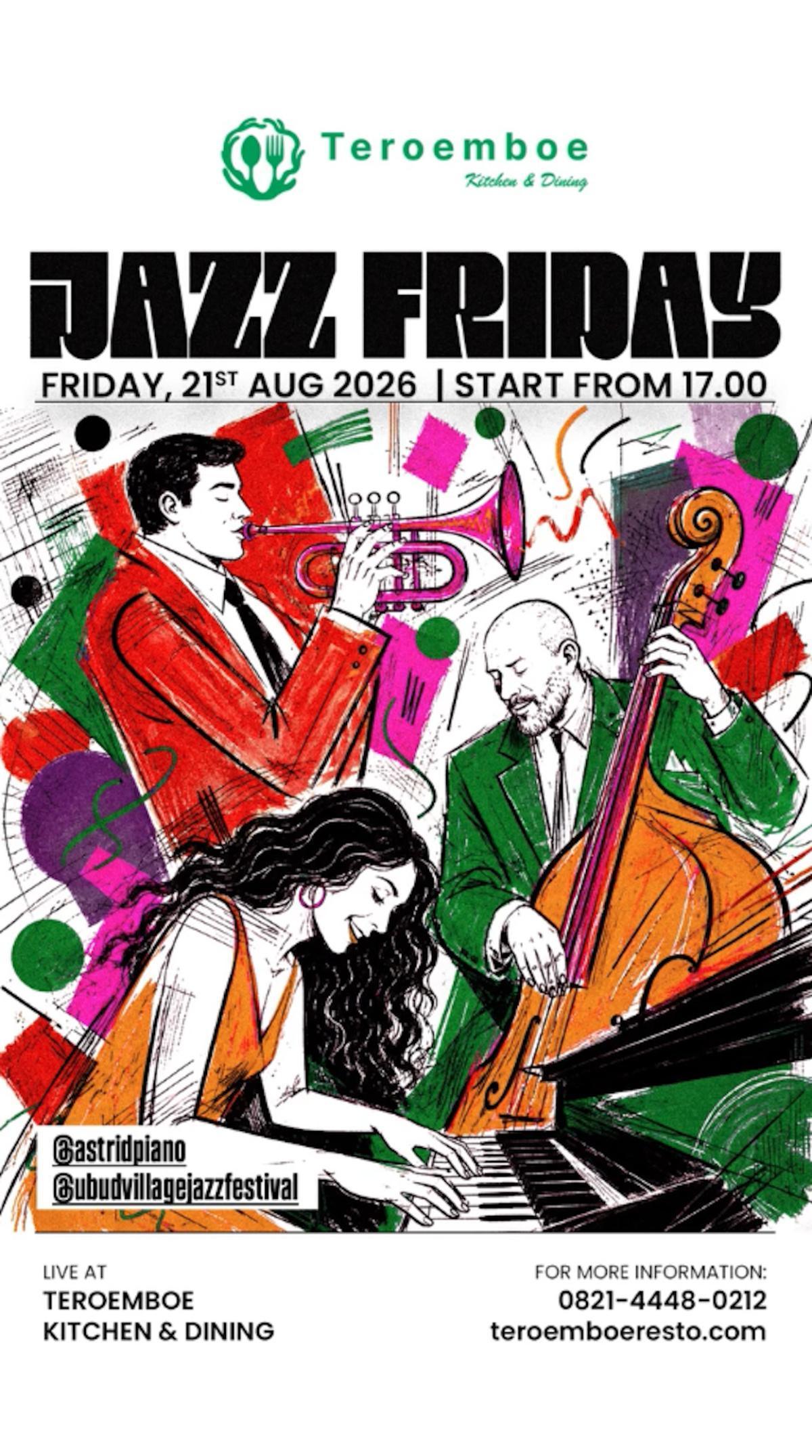 Jazz Friday at Teroemboe Kitchen & Dining