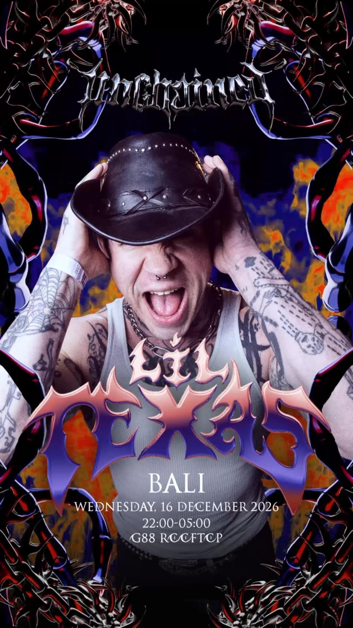 Lil Texas โ Bali Debut at Unchained at TERMINUS Lil Texas โ Bali Debut at Unchained at TERMINUS