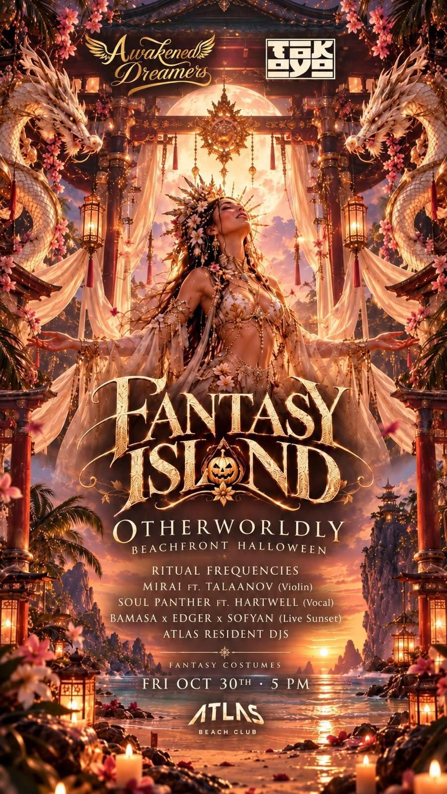 Fantasy Island — Oceanfront Halloween at Awakened Dreamers Fantasy Island — Oceanfront Halloween at Awakened Dreamers