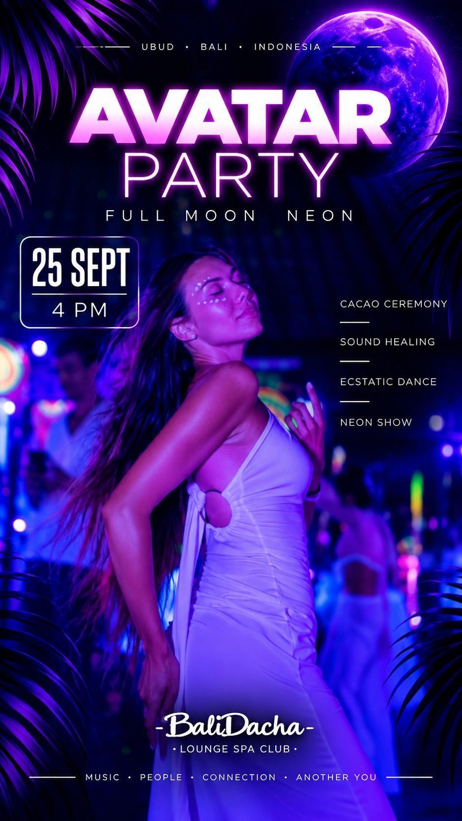 Avatar Full Moon Neon Party at Avatar Party Bali Avatar Full Moon Neon Party at Avatar Party Bali