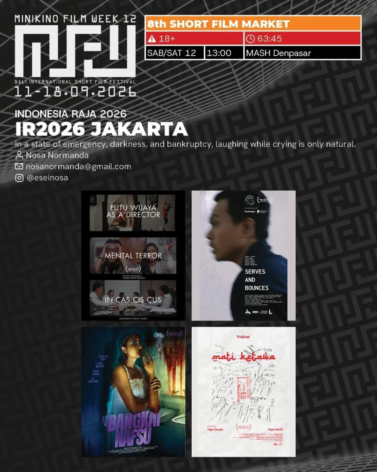 Minikino Film Week 12 at Mash Denpasar Minikino Film Week 12 at Mash Denpasar