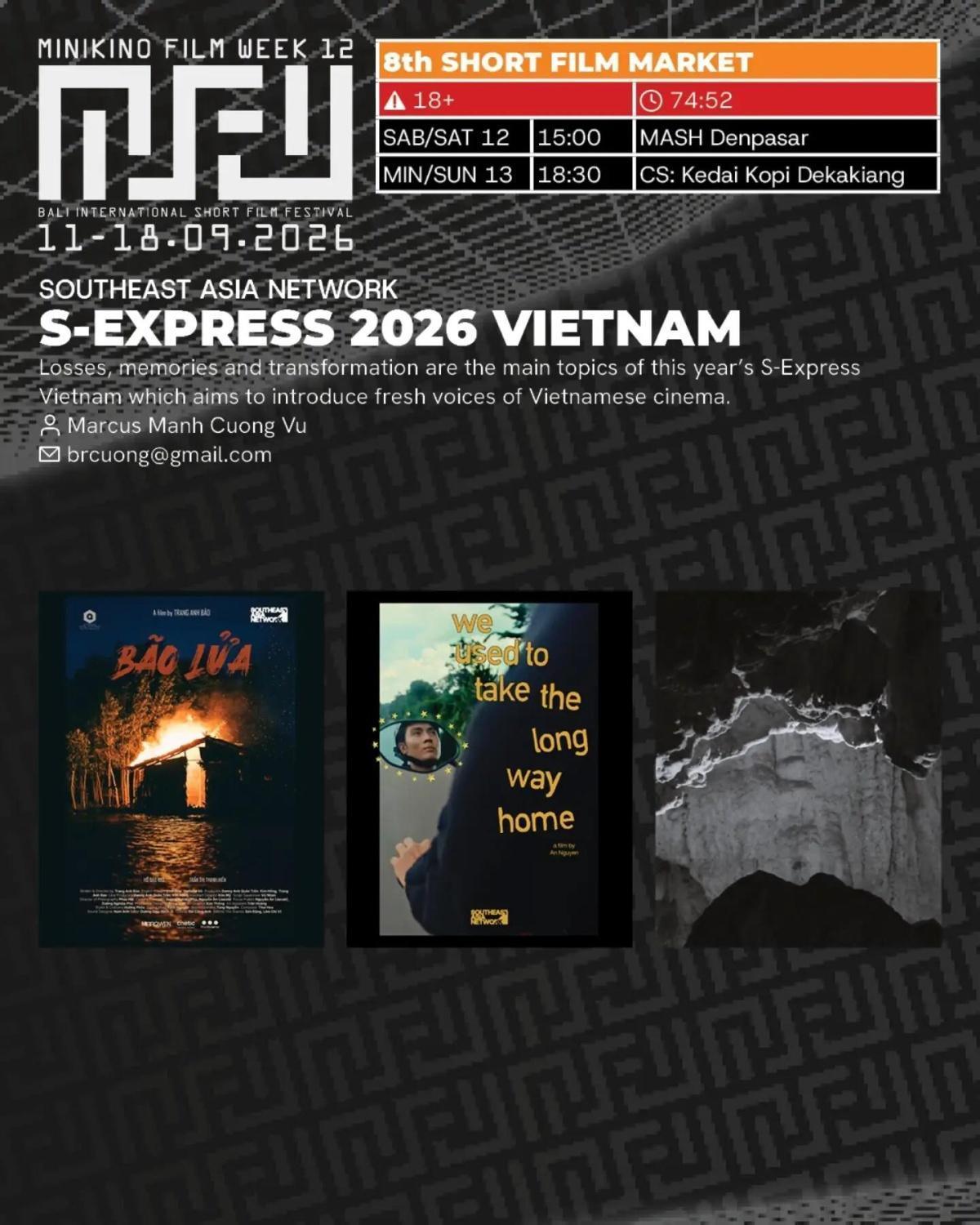 Short Film Market: S-EXPRESS 2026 VIETNAM at Mash Denpasar Short Film Market: S-EXPRESS 2026 VIETNAM at Mash Denpasar