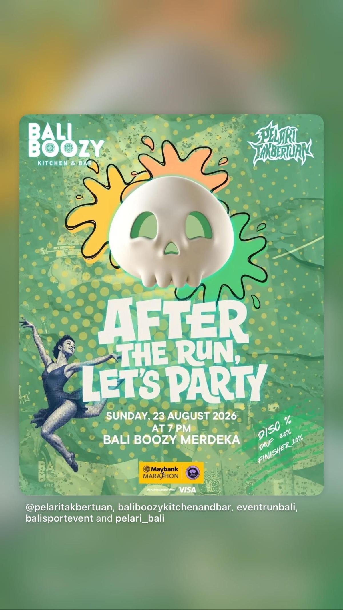 After The Run Party at Bali Boozy After The Run Party at Bali Boozy