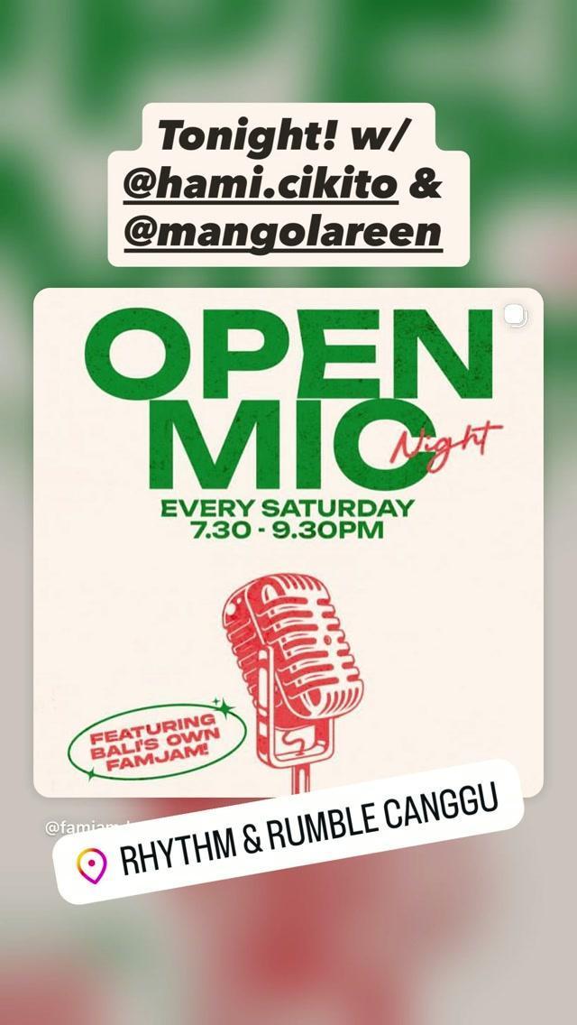 Open Mic Night w/ @hami.cikito & @mangolareen at Fam Jam Open Mic Night w/ @hami.cikito & @mangolareen at Fam Jam