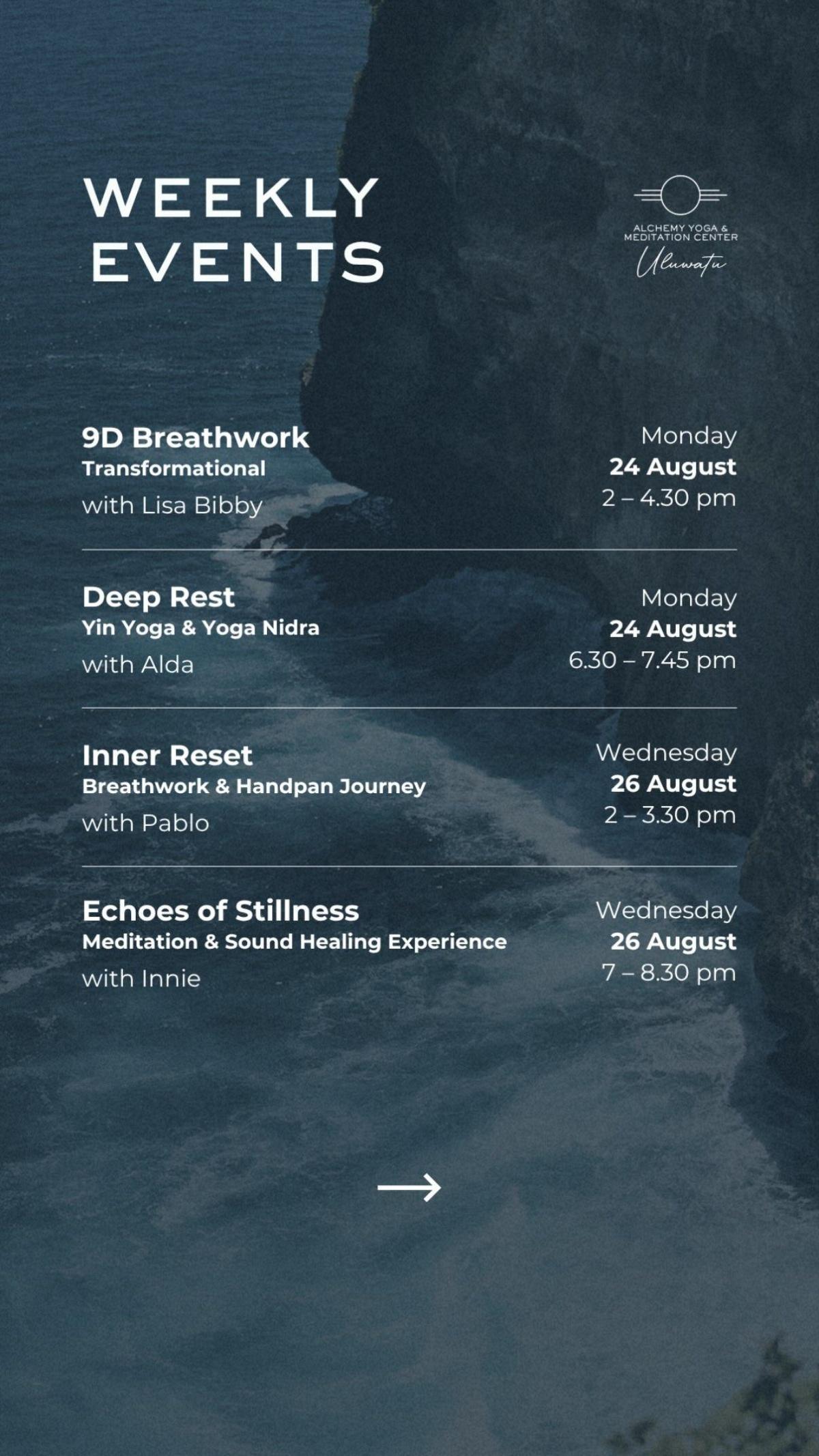 This Week at Alchemy Uluwatu This Week at Alchemy Uluwatu