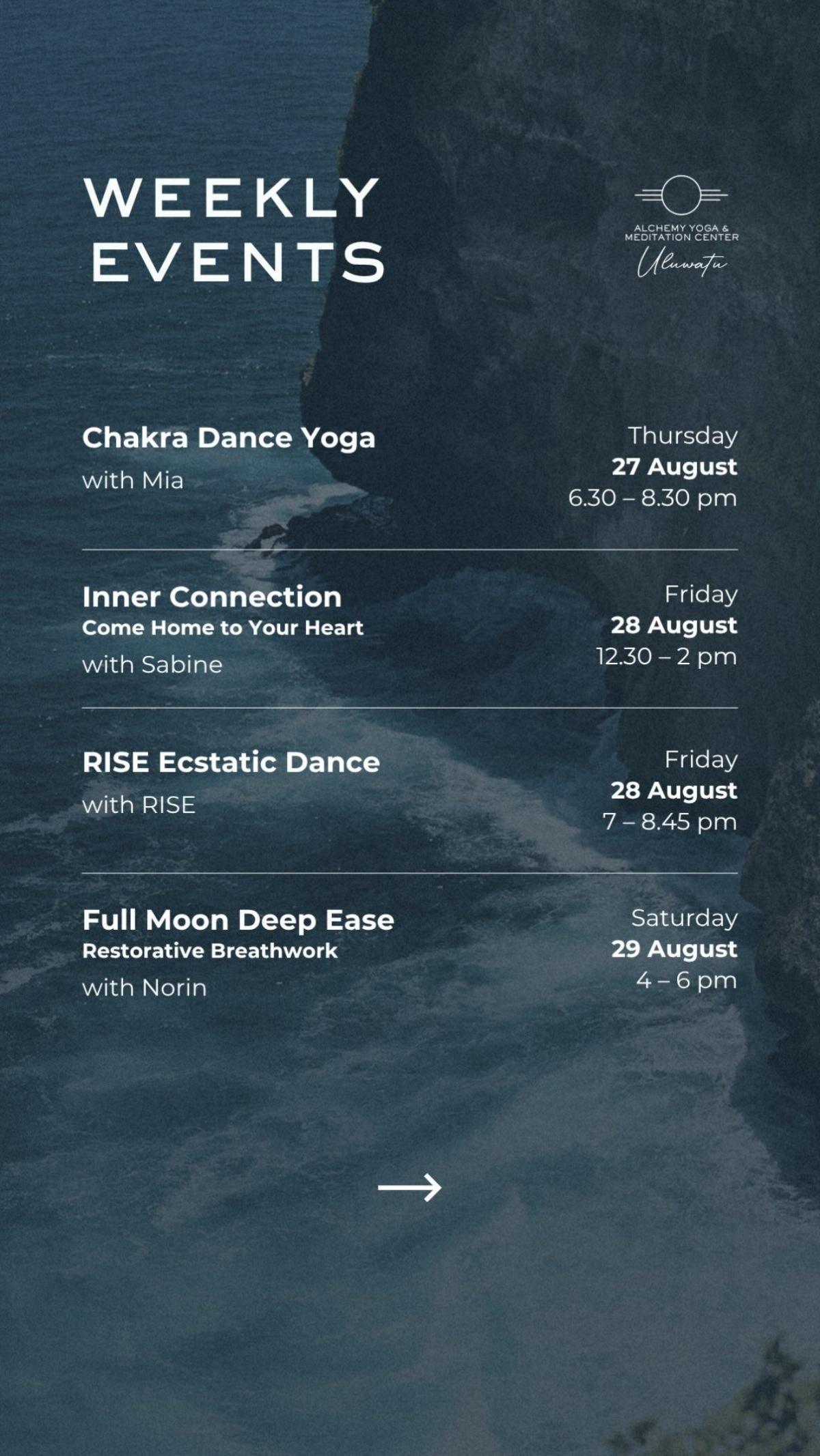 This Week at Alchemy Uluwatu This Week at Alchemy Uluwatu