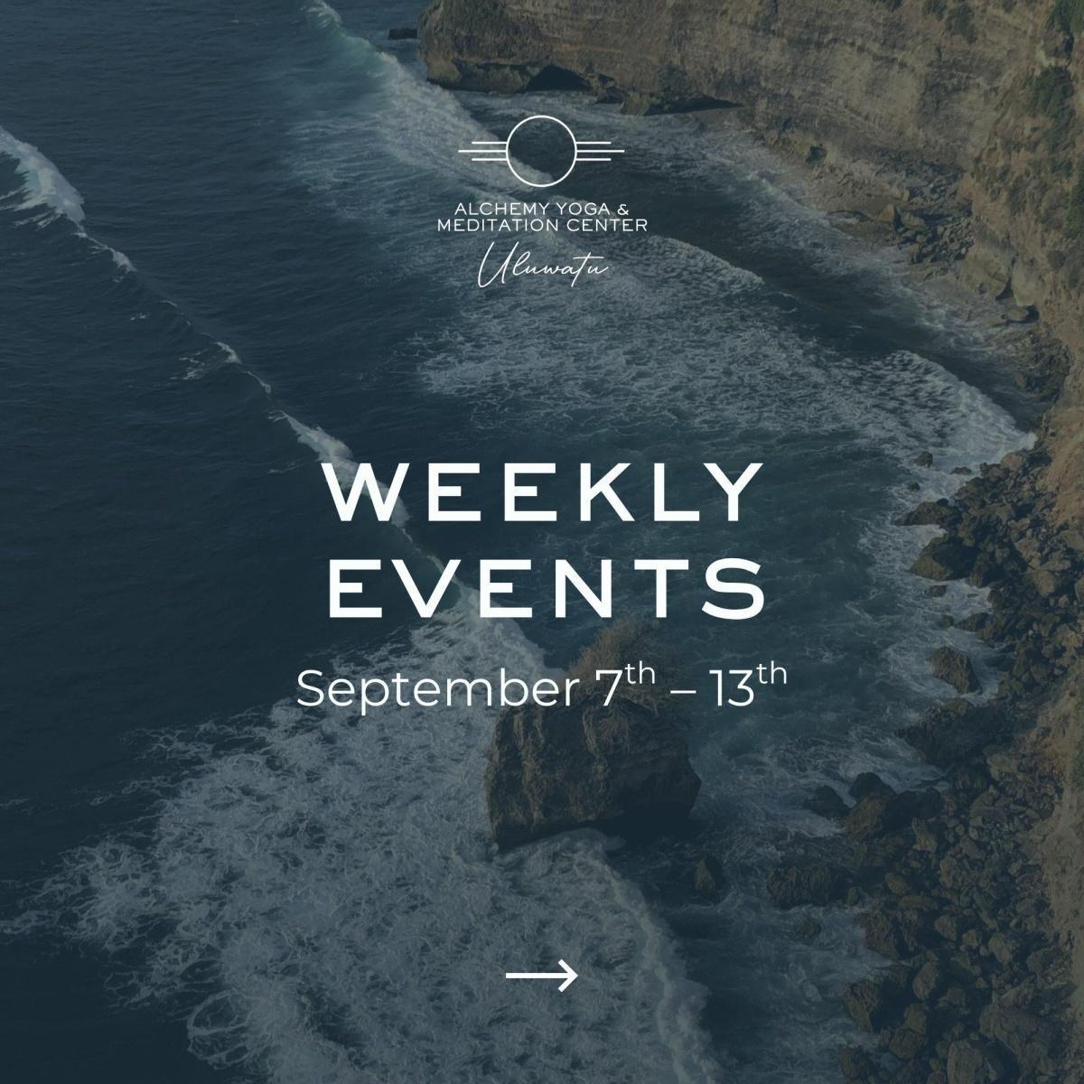 This Week at Alchemy Yoga & Meditation Center Uluwatu at Alchemy Uluwatu This Week at Alchemy Yoga & Meditation Center Uluwatu at Alchemy Uluwatu