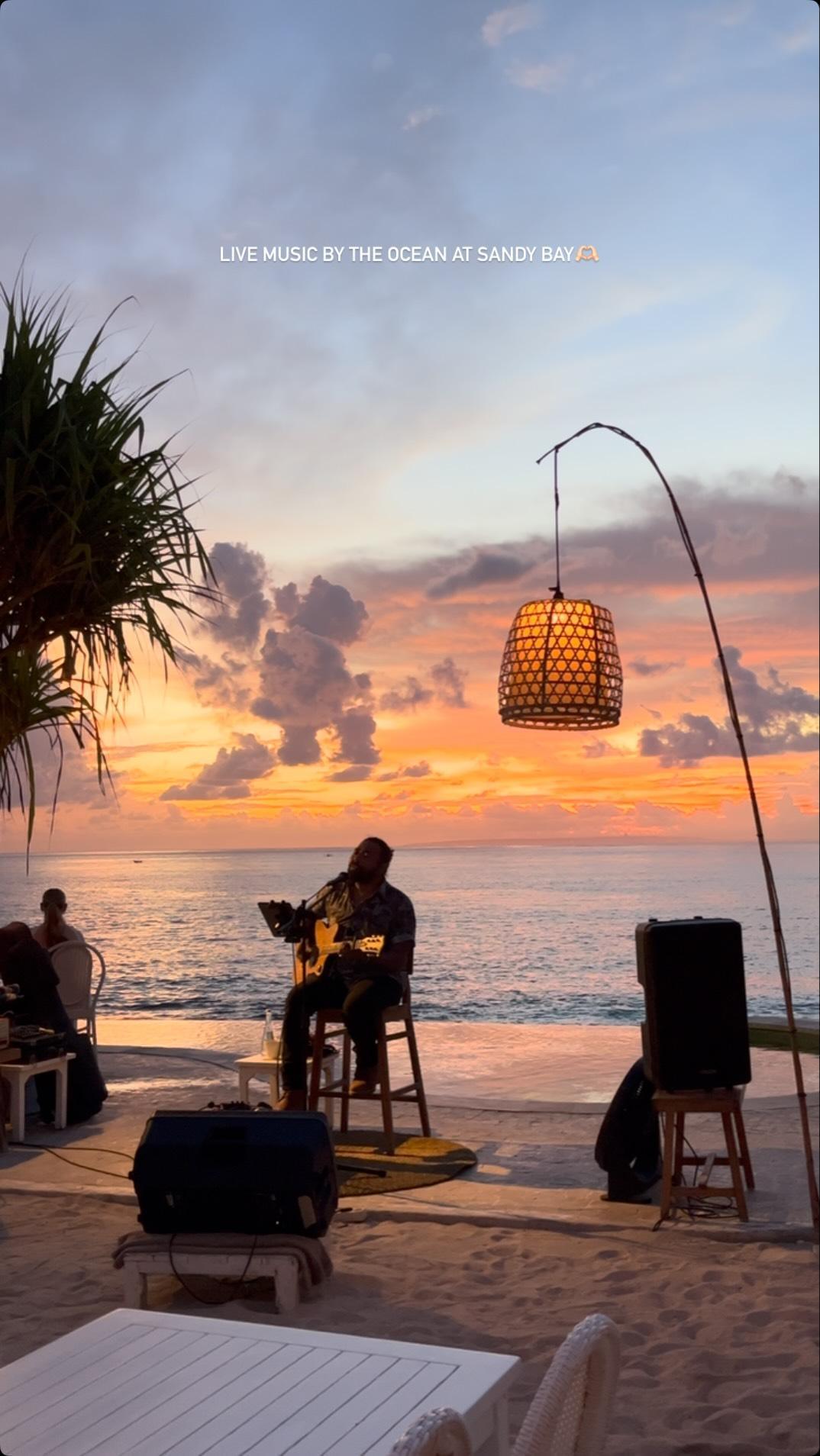 Sunset Acoustic Sessions at Sandy Bay Lembongan Sunset Acoustic Sessions at Sandy Bay Lembongan