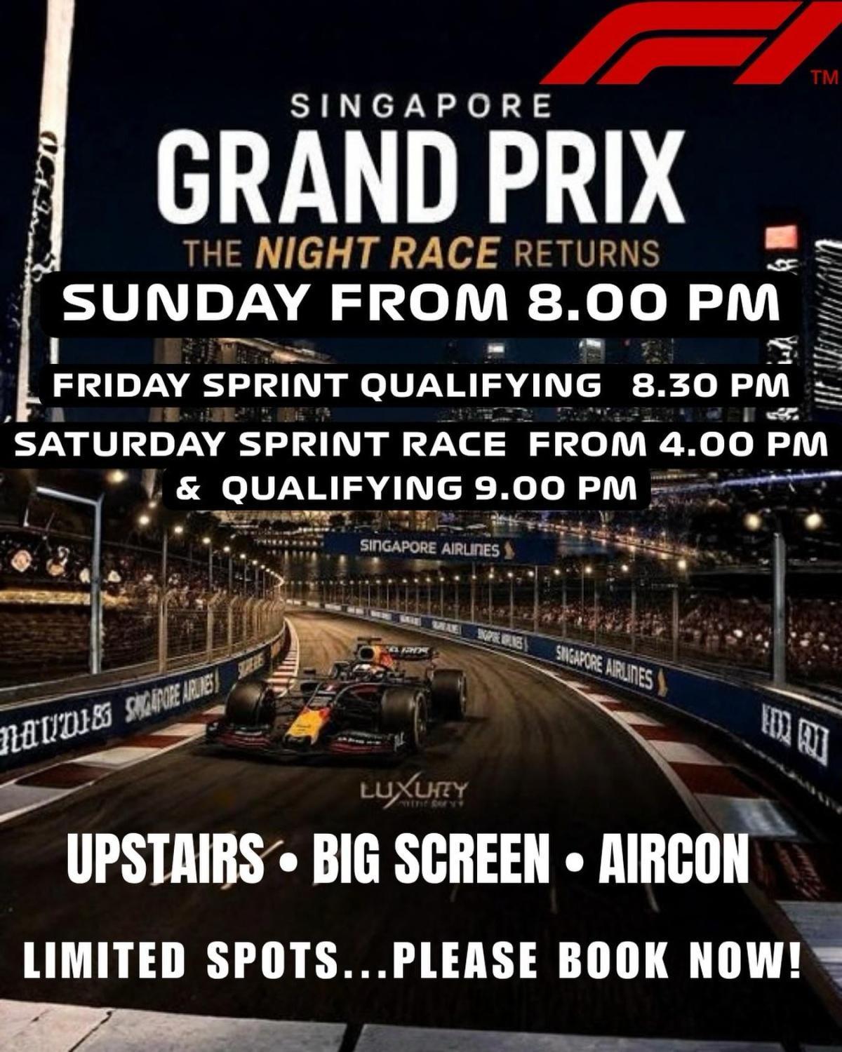 Singapore Grand Prix at The Fire Station Singapore Grand Prix at The Fire Station