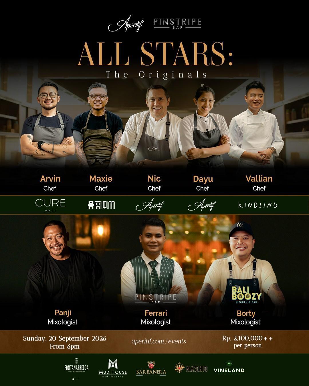 All Stars: The Originals at Aperitif Bali All Stars: The Originals at Aperitif Bali