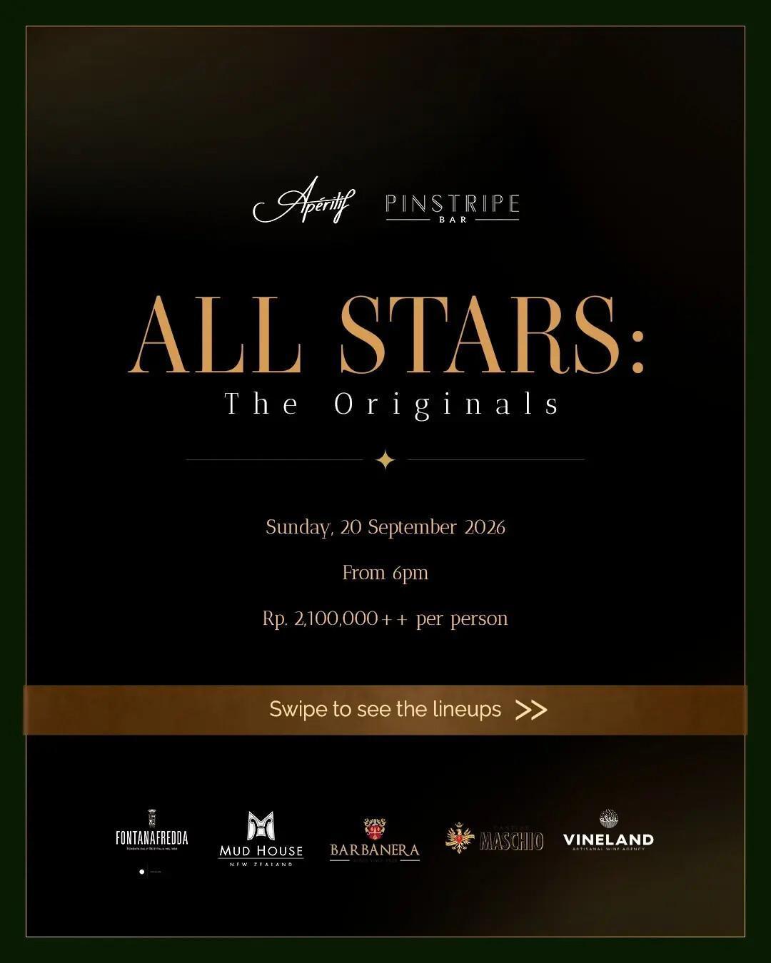 All Stars: The Originals at Aperitif Bali All Stars: The Originals at Aperitif Bali