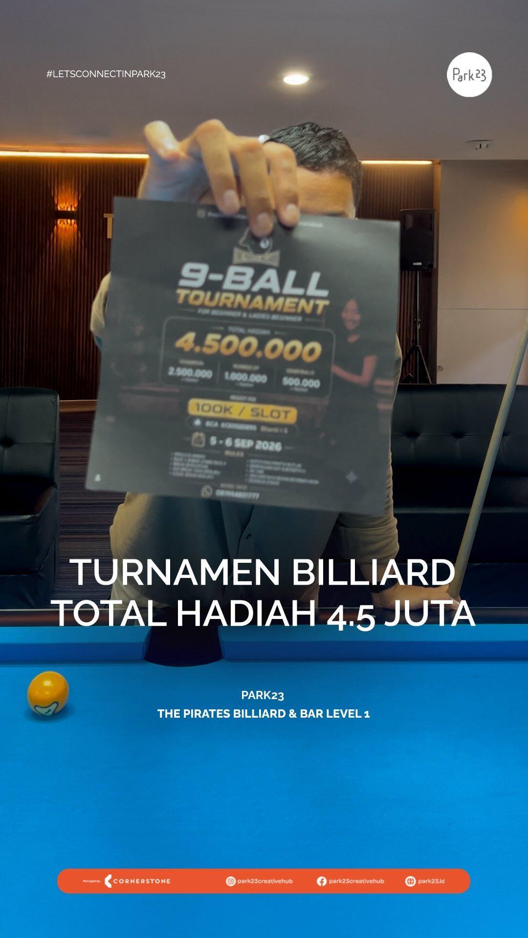 9-Ball Tournament Beginner & Ladies Beginner at Park 23 Creative Hub 9-Ball Tournament Beginner & Ladies Beginner at Park 23 Creative Hub