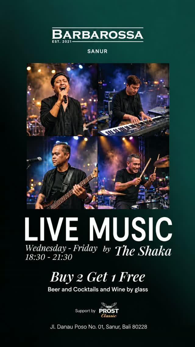 Live Music Nights with The Shaka at Barbarossa Live Music Nights with The Shaka at Barbarossa
