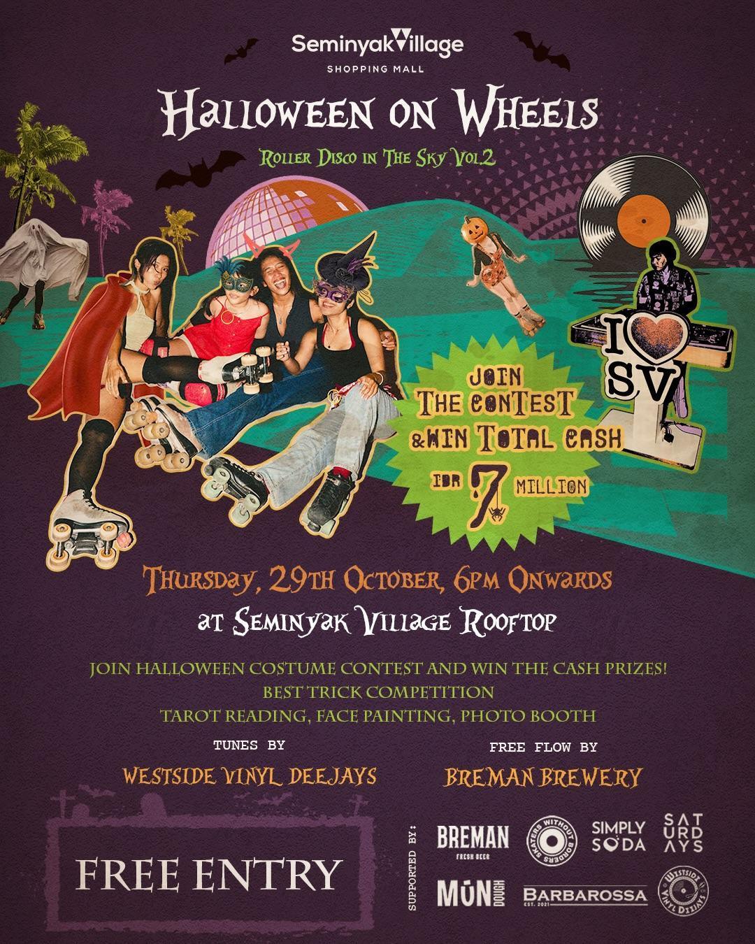 Halloween on Wheels: Roller Disco in the Sky Vol. 2 at Breman Brewery Halloween on Wheels: Roller Disco in the Sky Vol. 2 at Breman Brewery