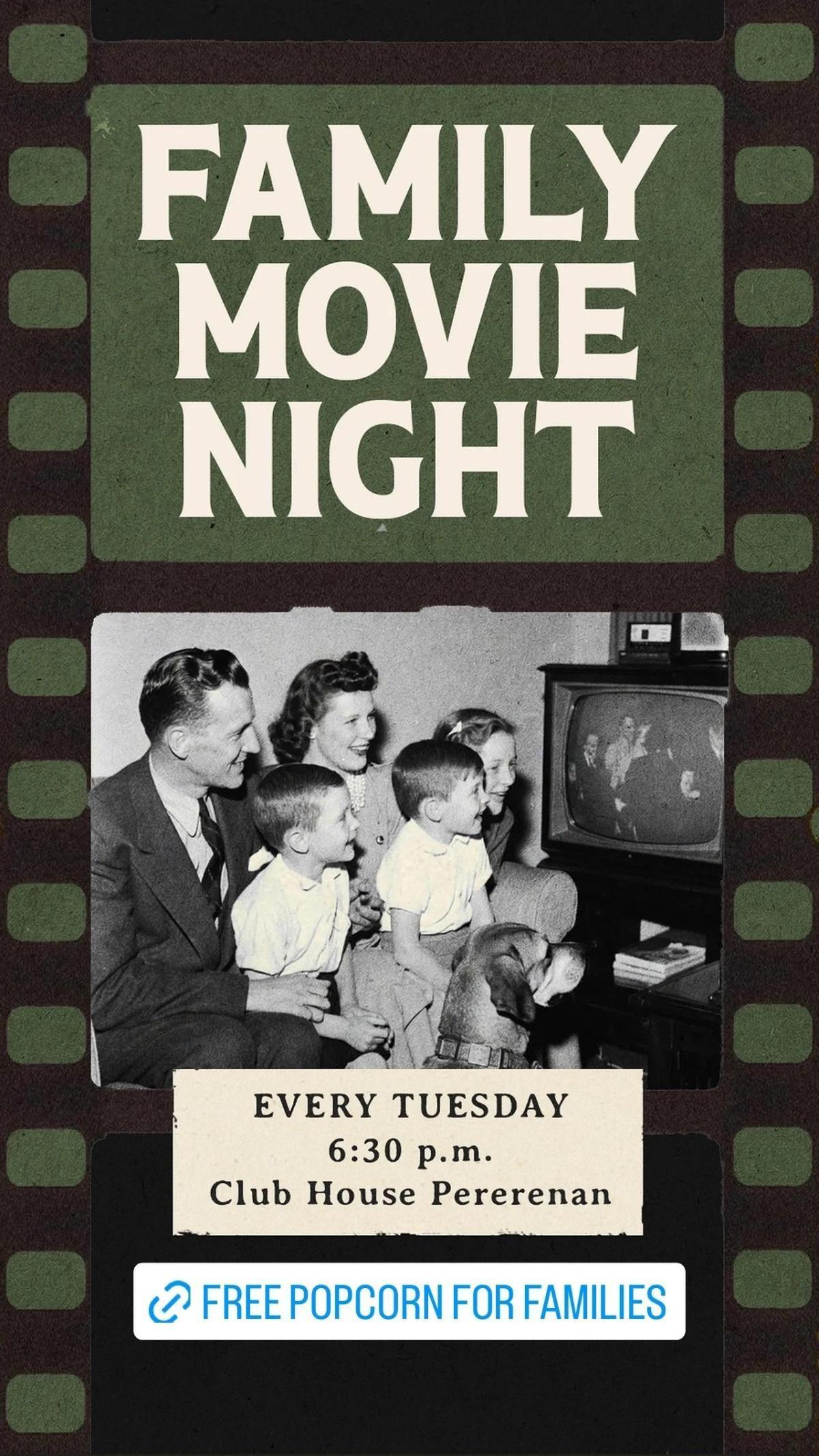 Family Movie Night at Club House Pererenan Family Movie Night at Club House Pererenan