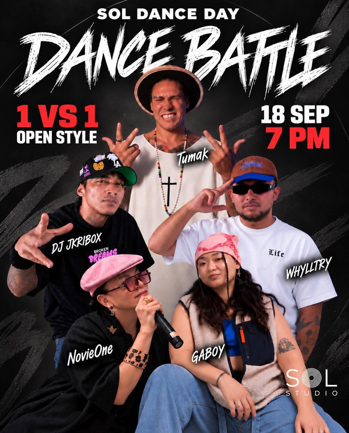 SOL DANCE DAY - 1 VS 1 OPEN STYLE BATTLE at Nuanu Events SOL DANCE DAY - 1 VS 1 OPEN STYLE BATTLE at Nuanu Events
