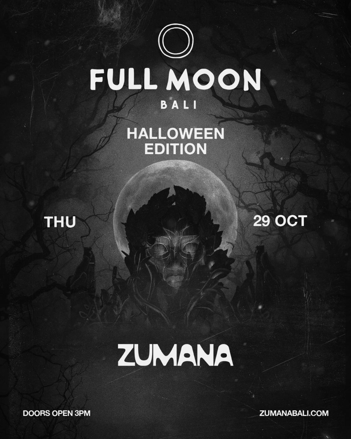 Full Moon Halloween Edition at Zumana Bali