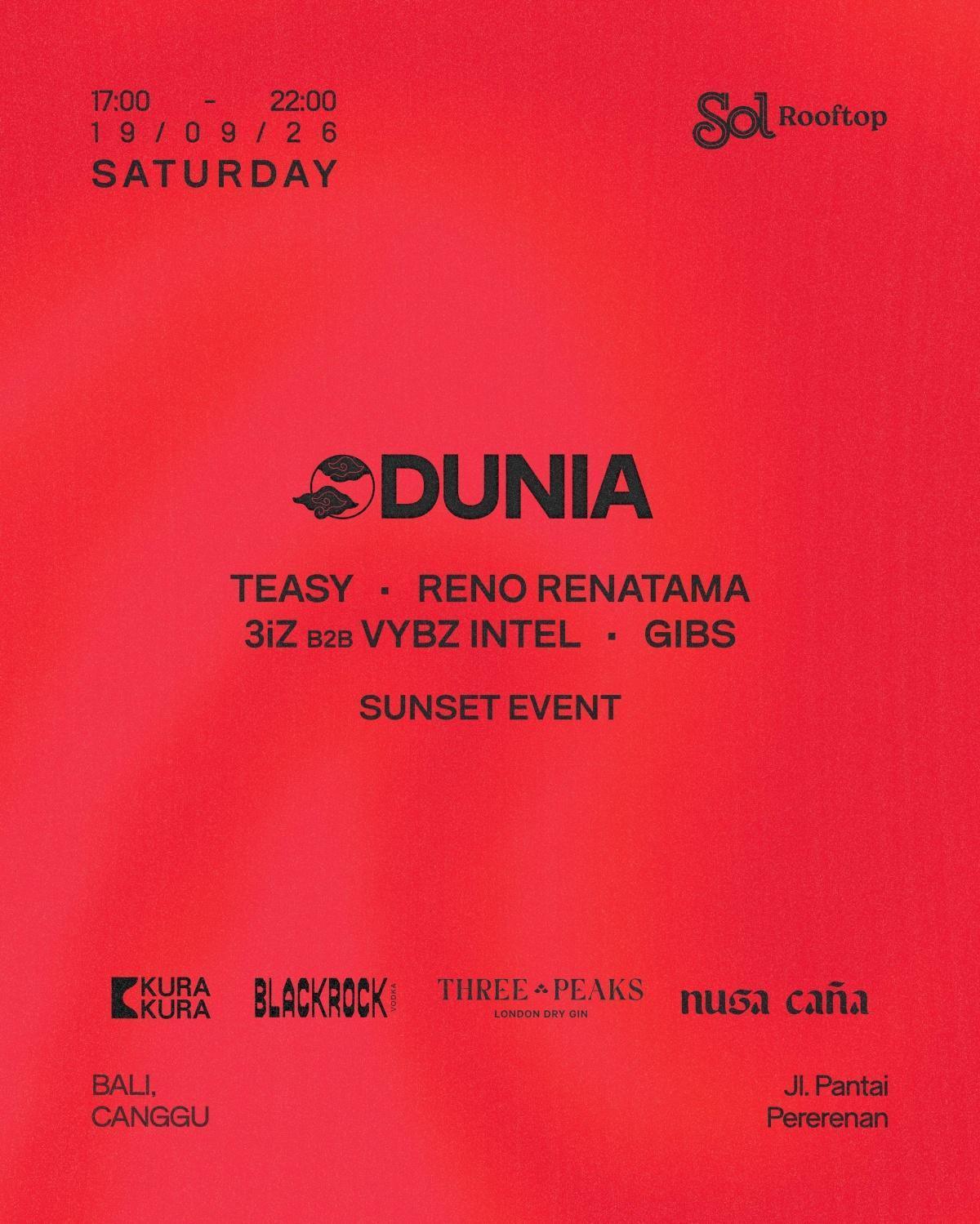 Dunia Sunset Event at Sol Rooftop Bali Dunia Sunset Event at Sol Rooftop Bali