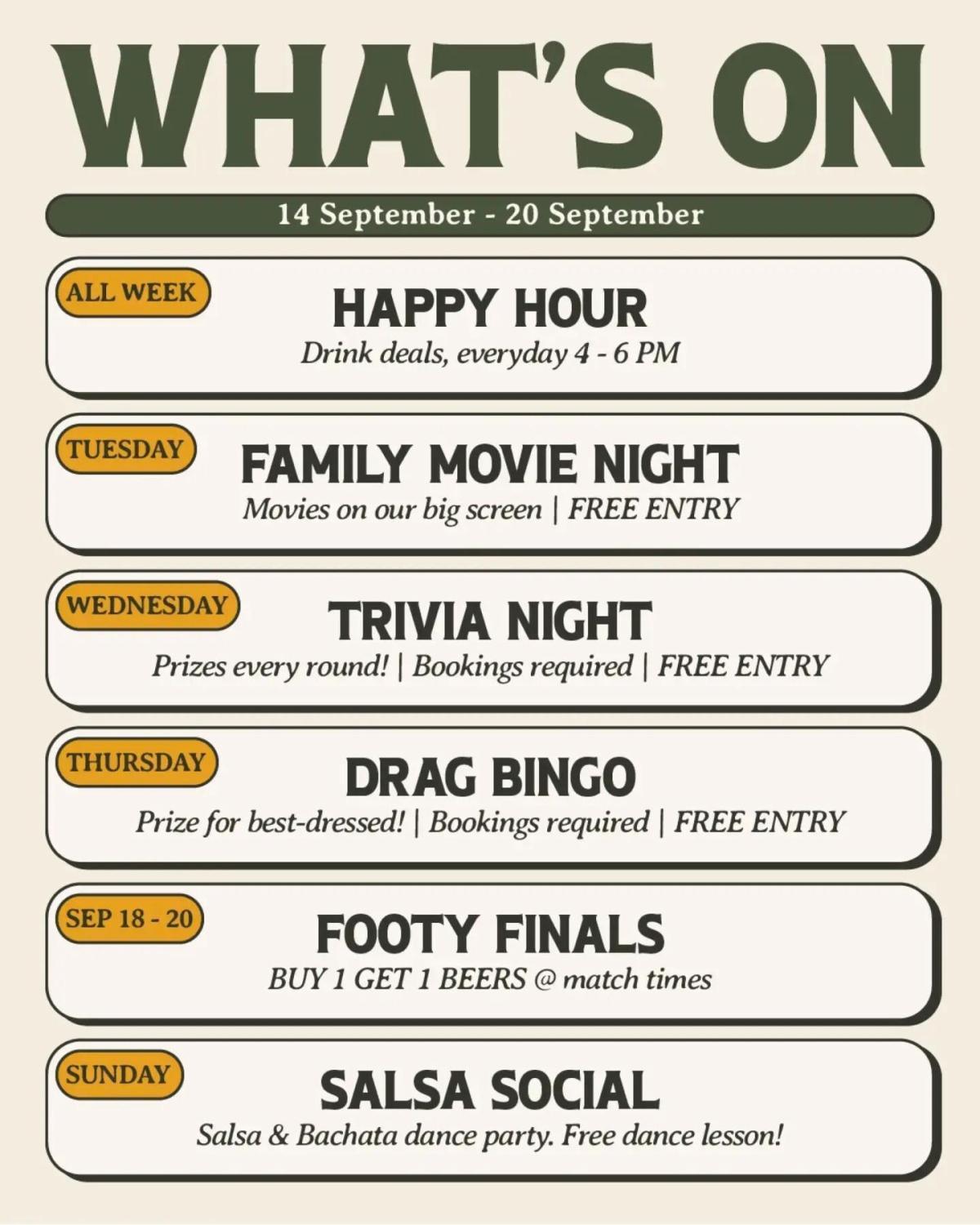 This Week at Club House Pererenan This Week at Club House Pererenan