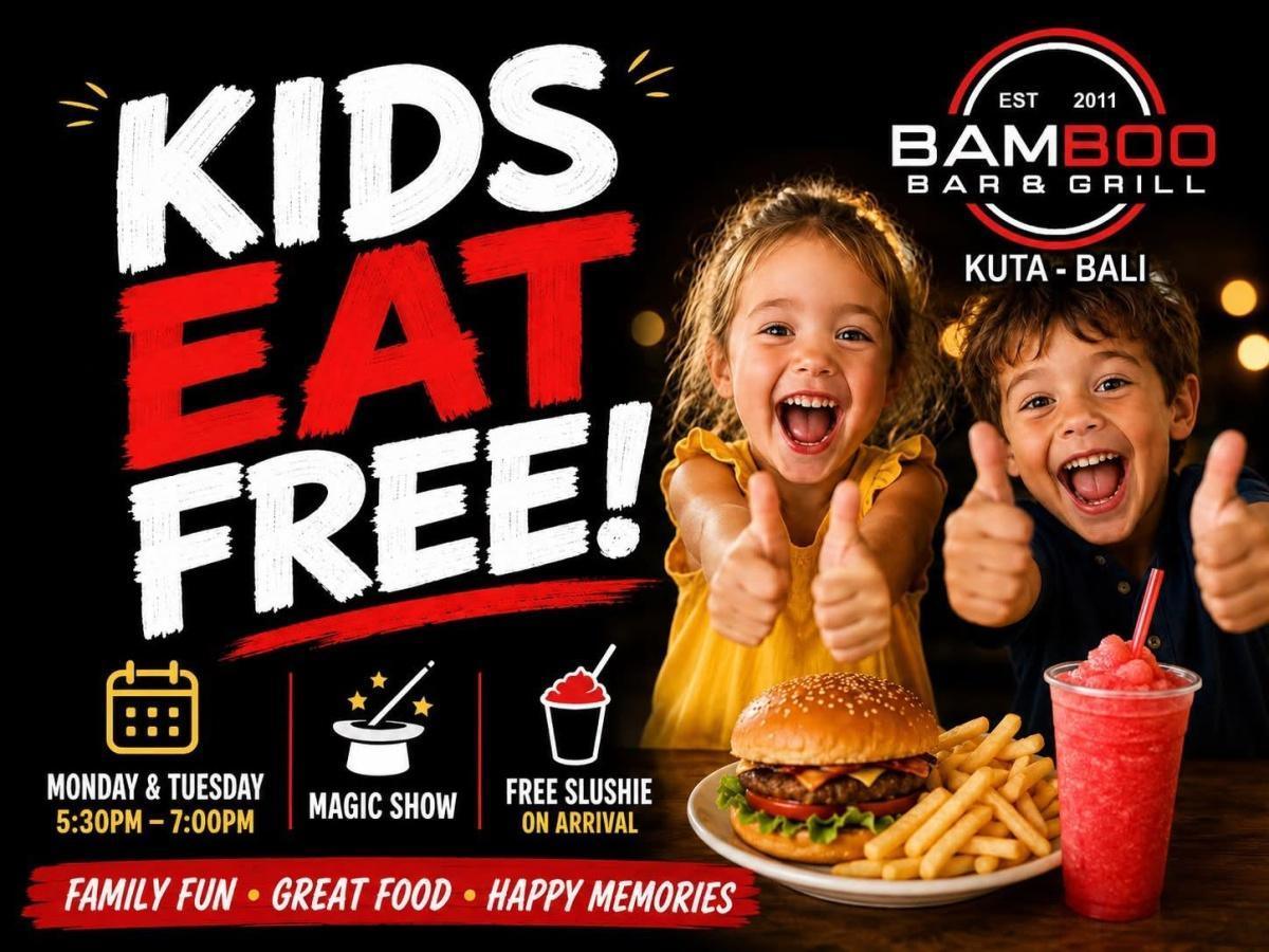 This Week at Bamboo Bar & Grill Kuta - Kids Magic Show This Week at Bamboo Bar & Grill Kuta - Kids Magic Show