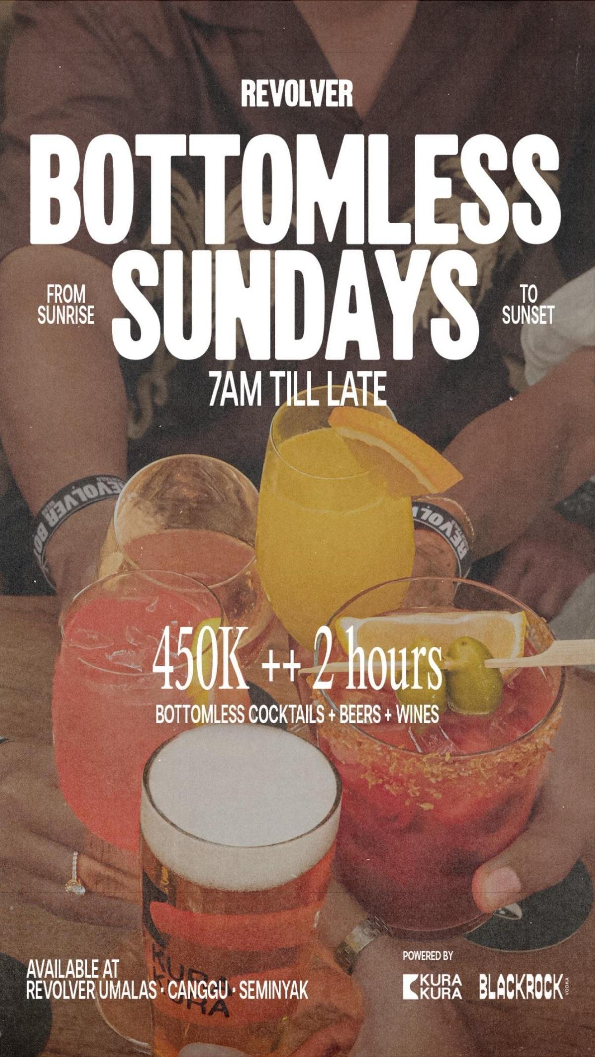 Bottomless Sundays at Revolver Bali Bottomless Sundays at Revolver Bali