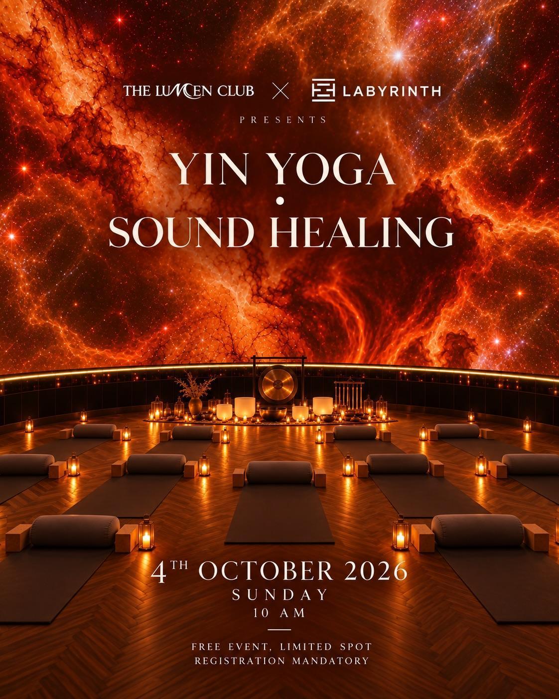 Yin Yoga · Sound Healing at Labyrinth Dome Yin Yoga · Sound Healing at Labyrinth Dome