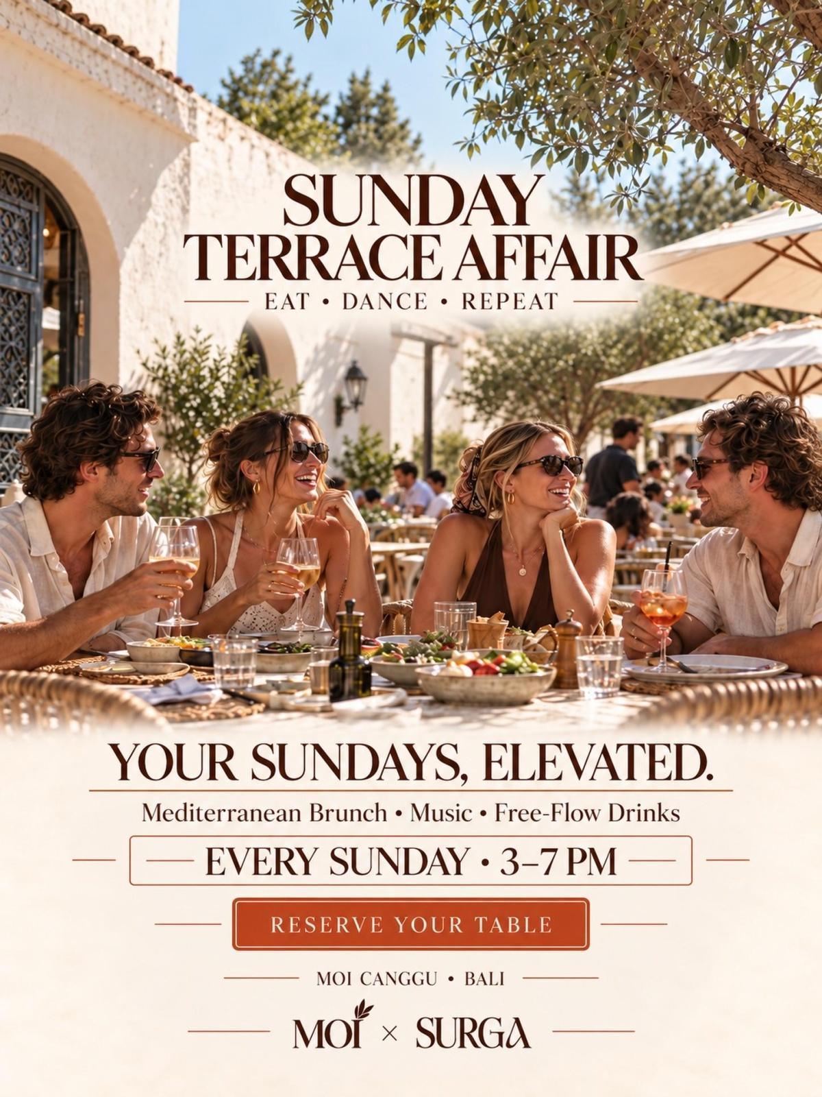 Sunday Terrace Affair at Moi Canggu Sunday Terrace Affair at Moi Canggu