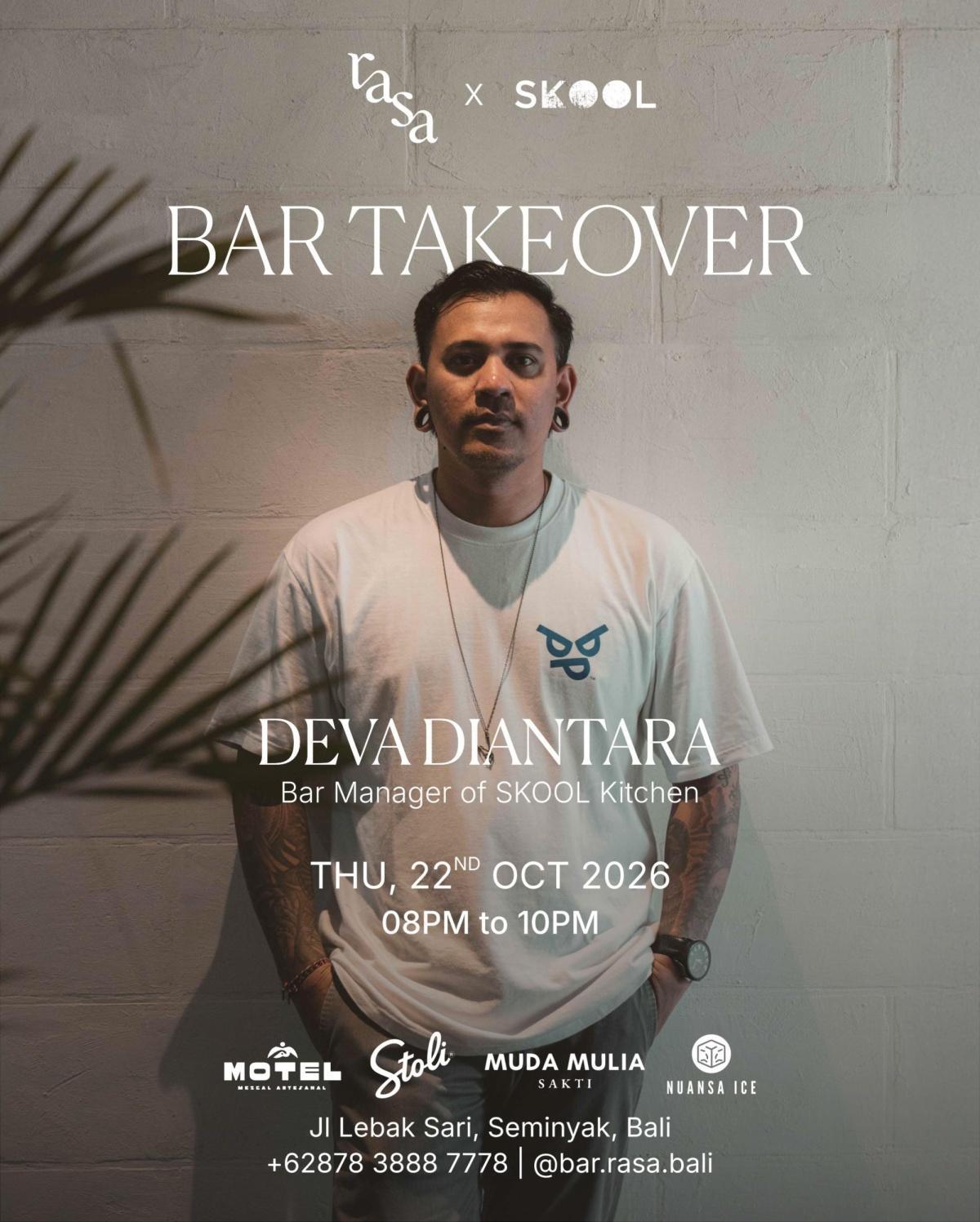 Deva Diantara Takeover at Bar RASA at Bar Rasa Bali Deva Diantara Takeover at Bar RASA at Bar Rasa Bali