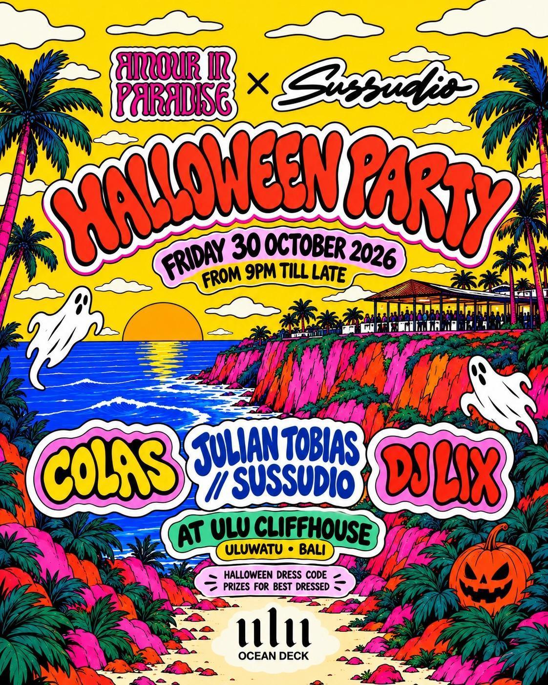Amour in Paradise x Sussudio β Halloween Special at Ulu Cliffhouse Amour in Paradise x Sussudio β Halloween Special at Ulu Cliffhouse