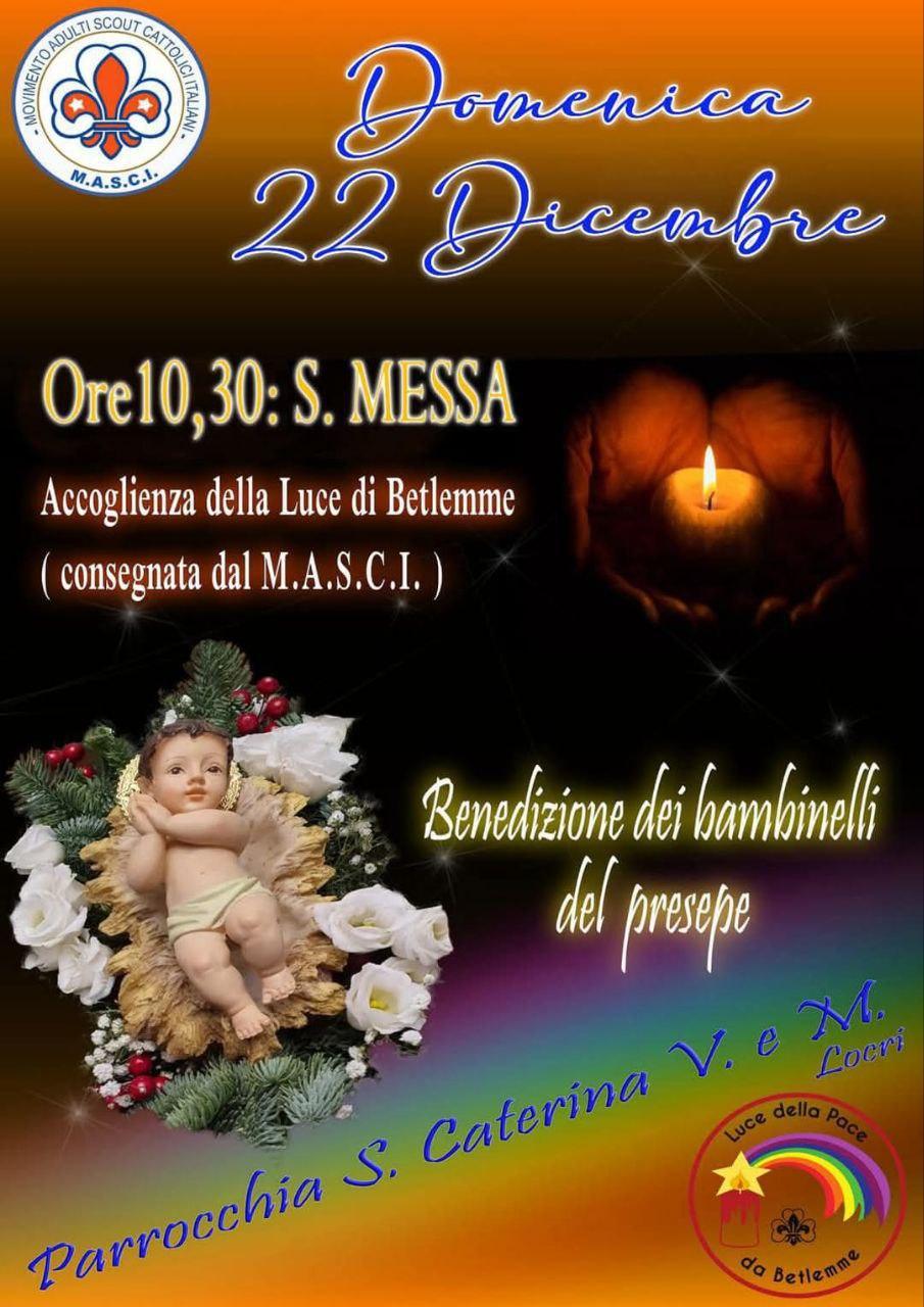 Luce della Pace da Betlemme 2024 - Benedizione dei bambinelli del presepe (inizio ore 10.30)