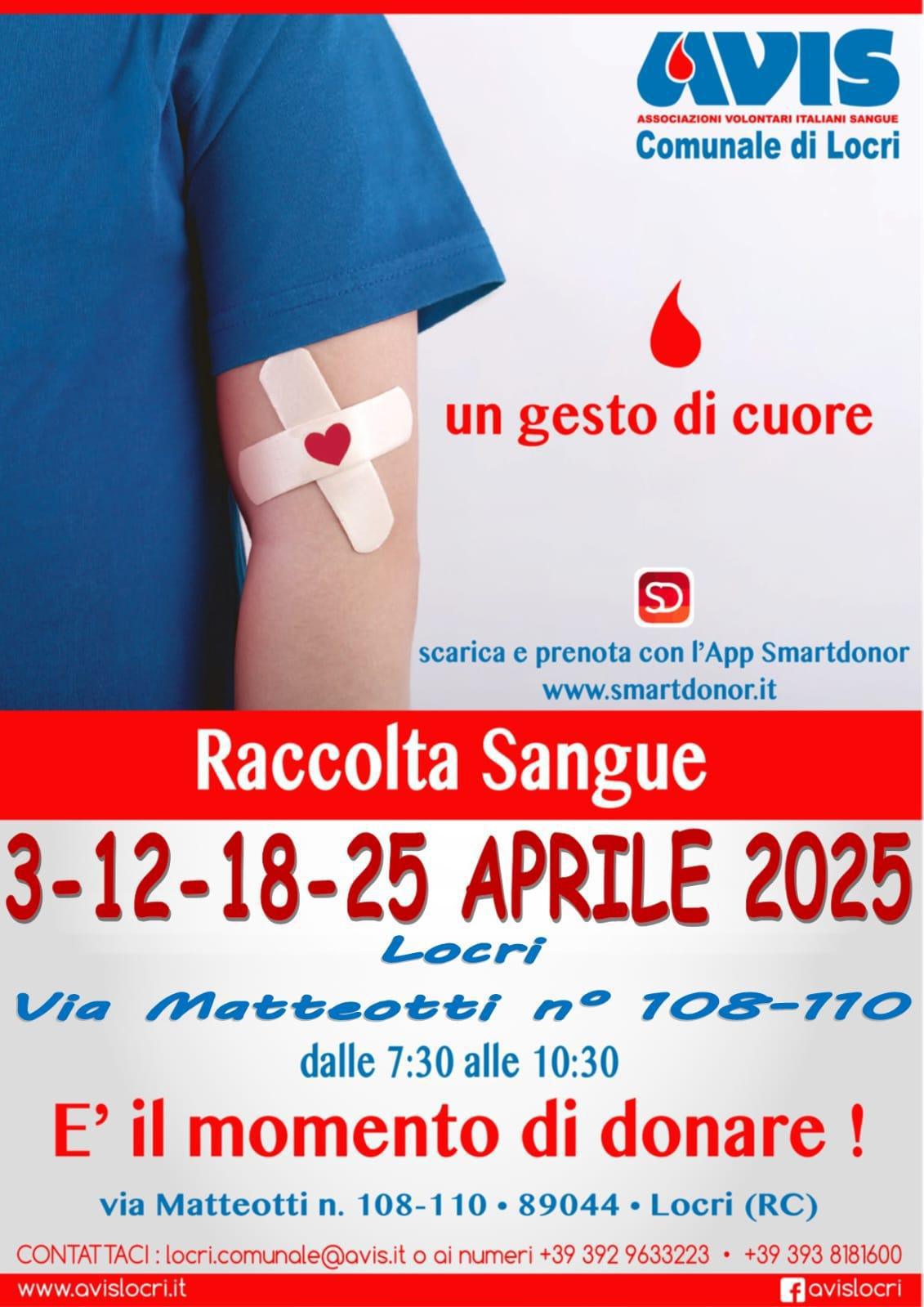 E' il momento di donare! - Raccolta Sangue (inizio ore 07:30) E' il momento di donare! - Raccolta Sangue (inizio ore 07:30)