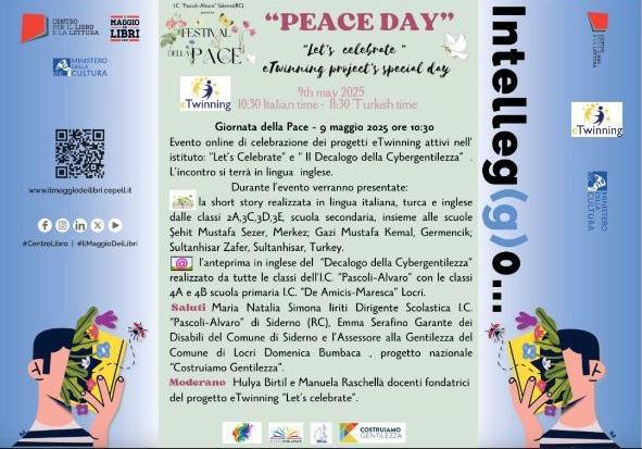 "Festival della pace. PEACE DAY" progetti eTwinning (inizio ore 10.30)