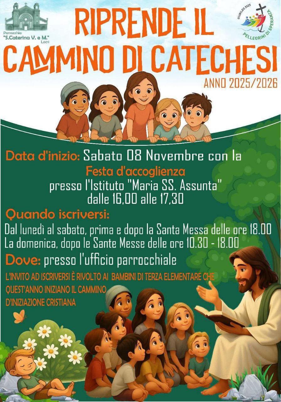 Riprende il cammino di catechesi - Festa d'accoglienza (dalle ore 16.00)