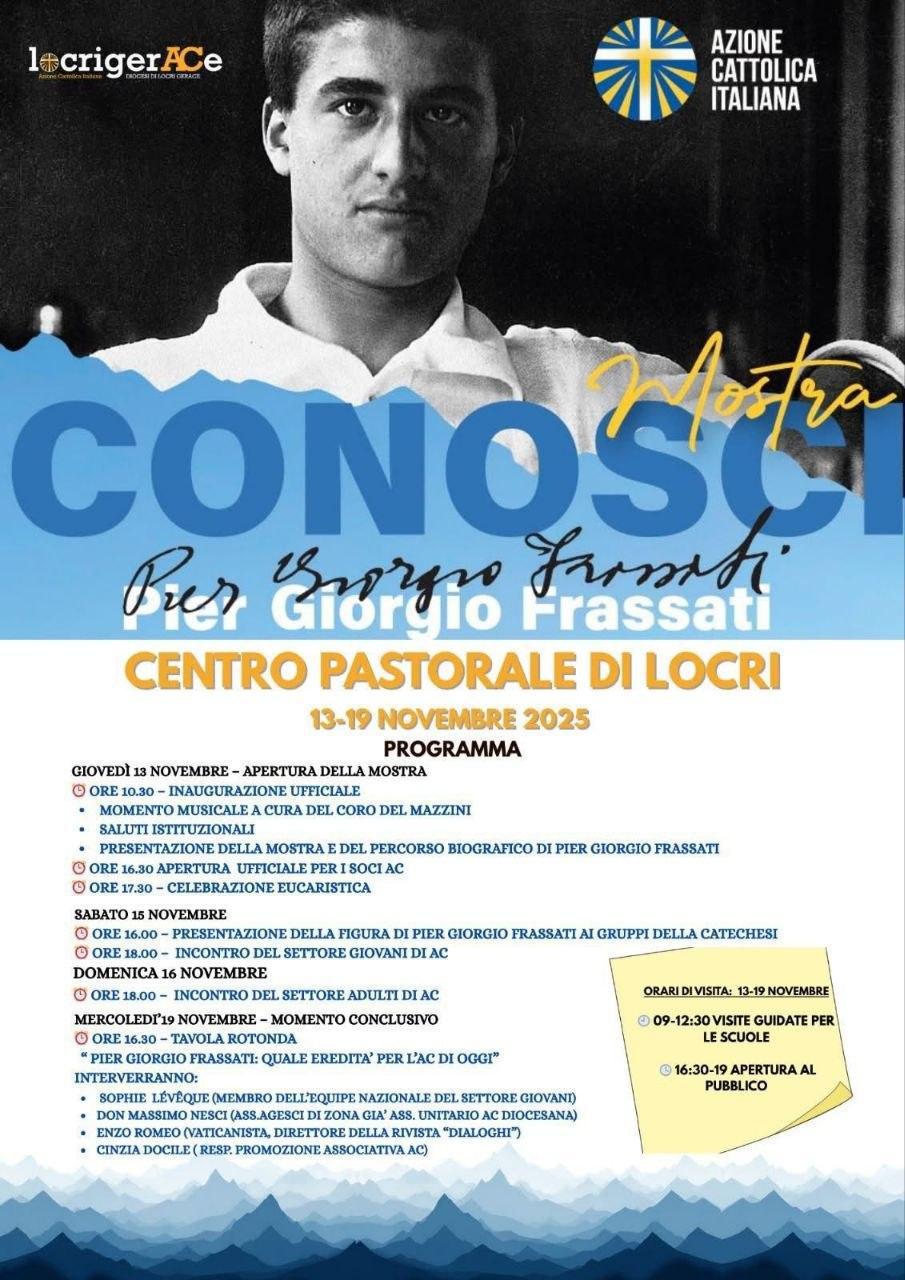 Momento Conclusivo - Mostra "Conosci" Pier Giorgio Frassati (dalle ore 18.00) Momento Conclusivo - Mostra "Conosci" Pier Giorgio Frassati (dalle ore 18.00)