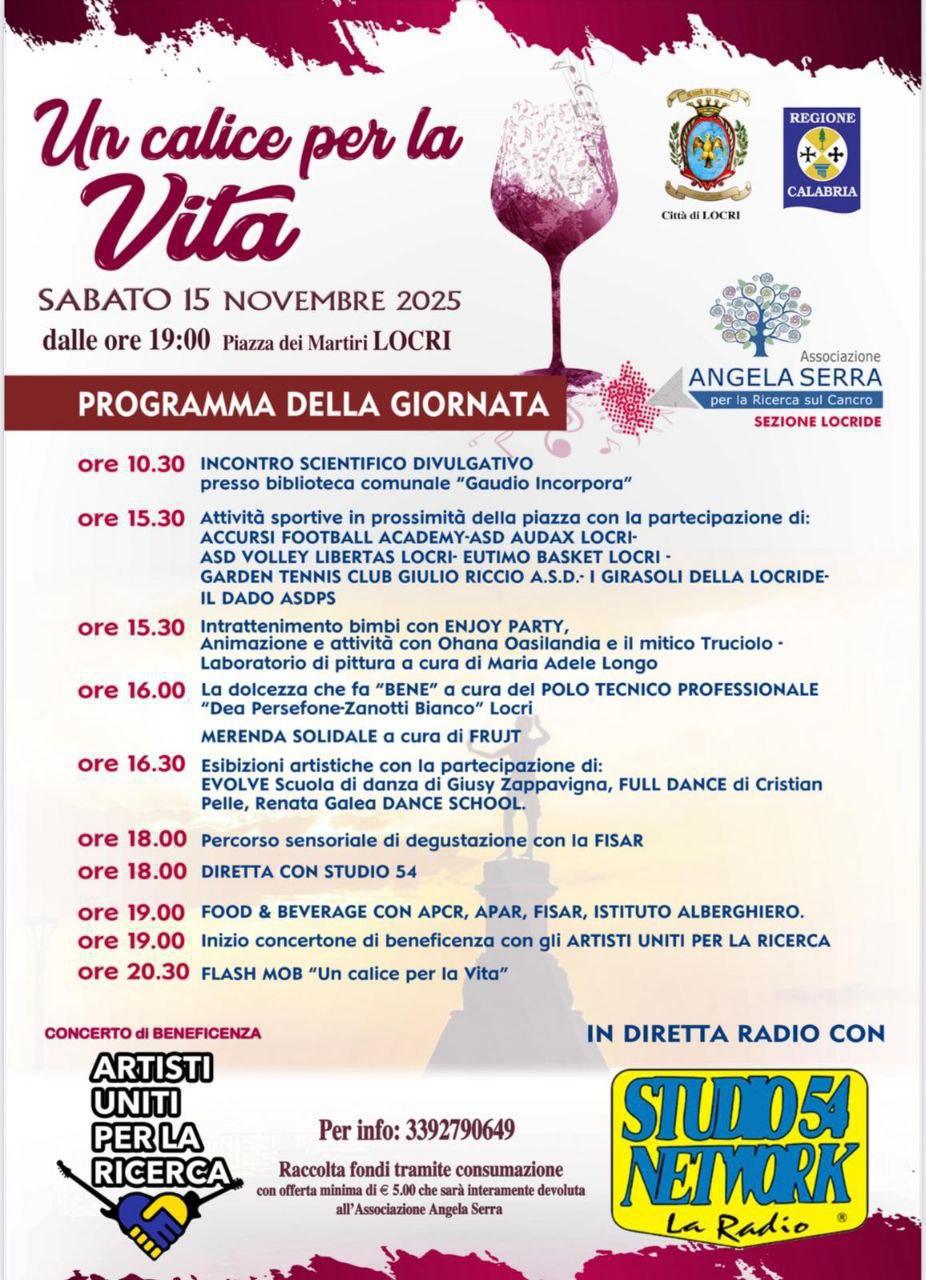 Un calice per la Vita (dalle ore 10.30)