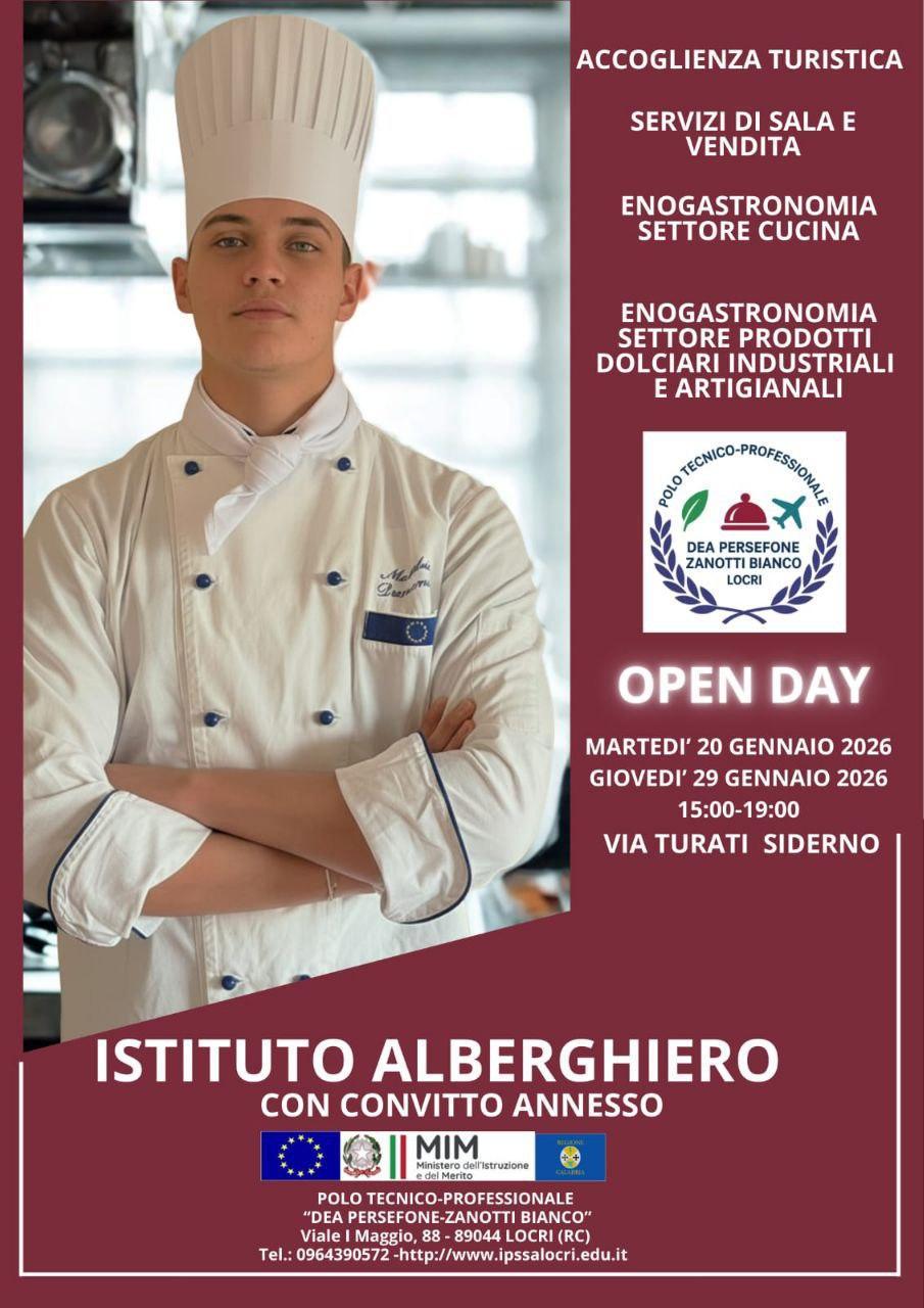 Open Day - Via Turati Siderno (ore 15.00 - 19.00)