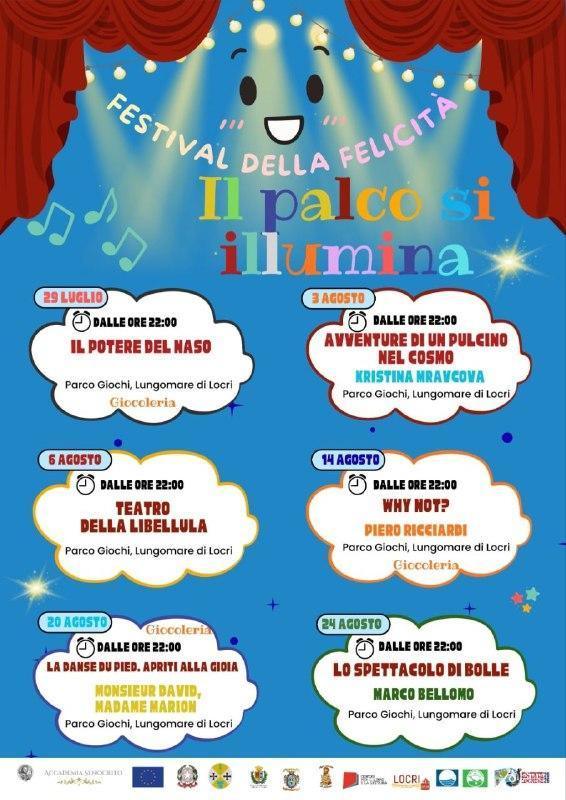 Festival della felicità: "Il palco si illumina" - Ritrovarsi in un sogno - spettacolo di bolle (Inizio ore 22.00)