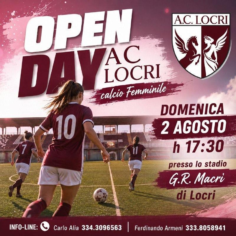 Open Day AC Locri calcio femminile (start h. 17:30)