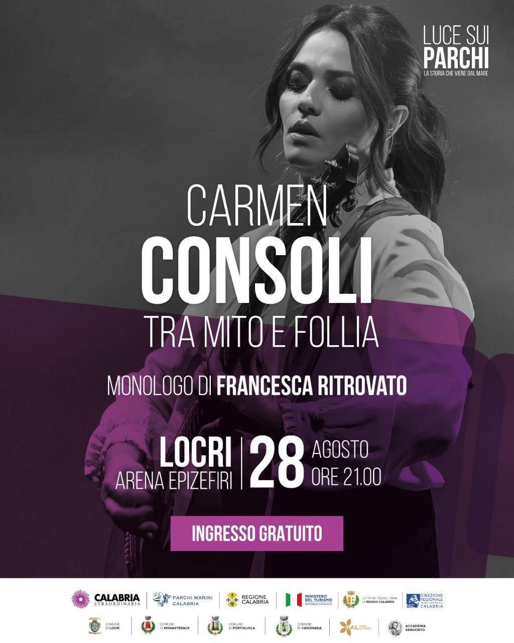 Carmen Consoli tra mito e follia (Inizio ore 21.00)